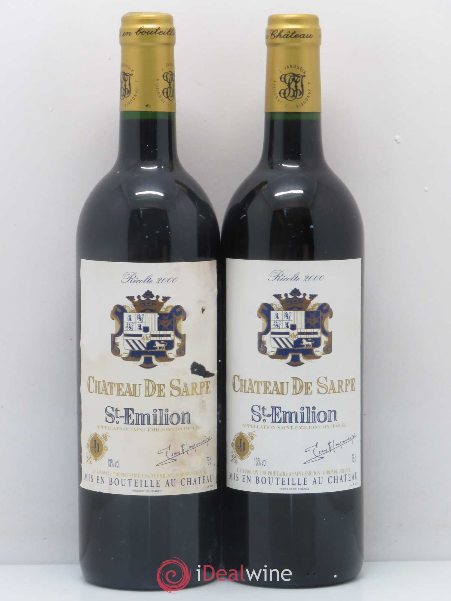 Saint-Émilion Chateau de Sarpe 2000 - Posten von 5 Flaschen - 2