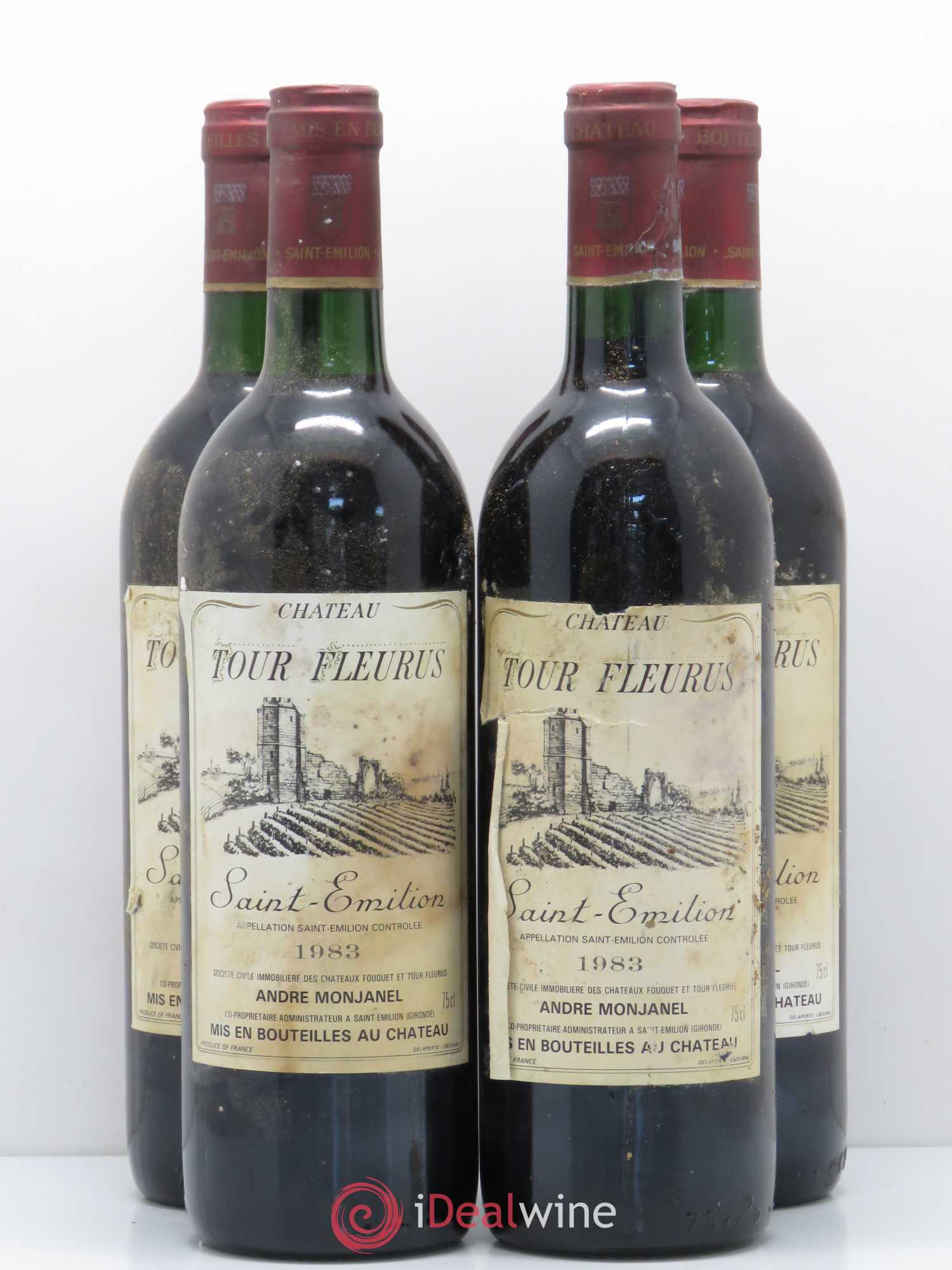 Saint-Émilion Château Tour Fleurus 1983 - Lot of 4 bottles - 0