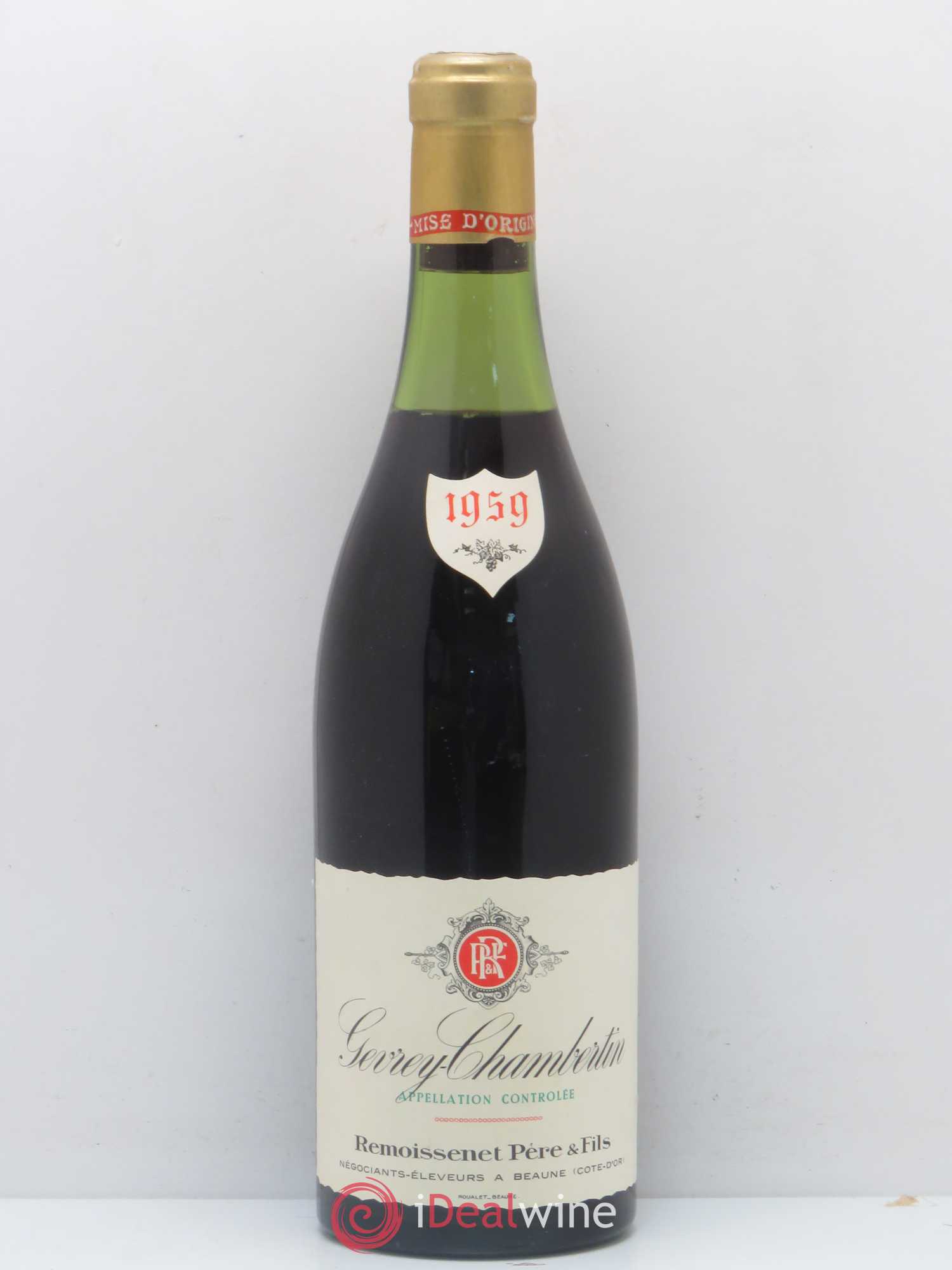 Gevrey-Chambertin Remoissenet Père et Fils 1959 - Lot de 1 bouteille - 0