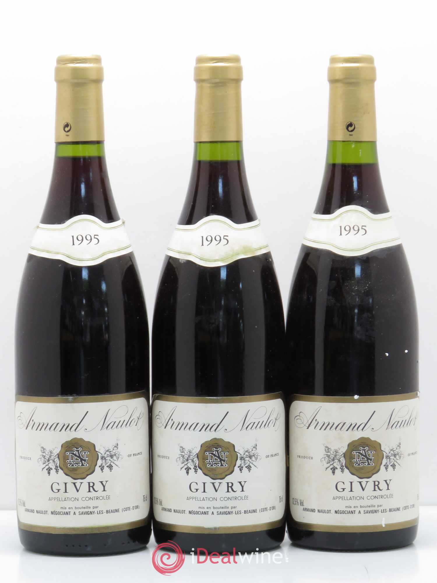 Givry Armand Naulot (sans prix de réserve) 1995 - Posten von 3 Flaschen - 0