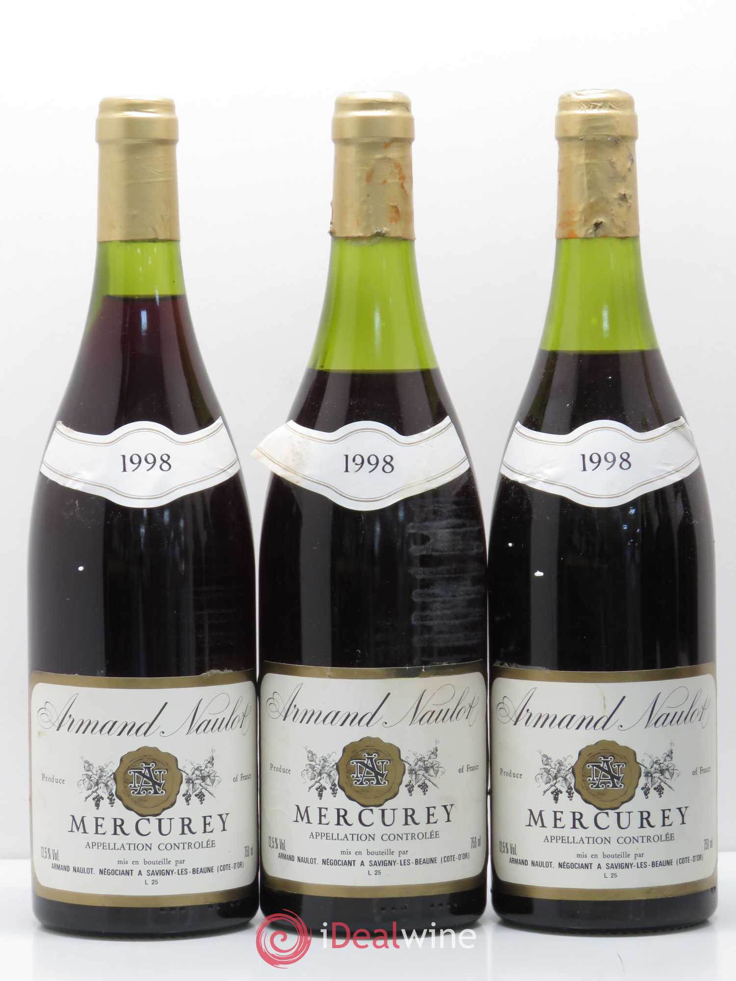 Mercurey Armand Naulot (sans prix de réserve) 1998 - Posten von 6 Flaschen - 1