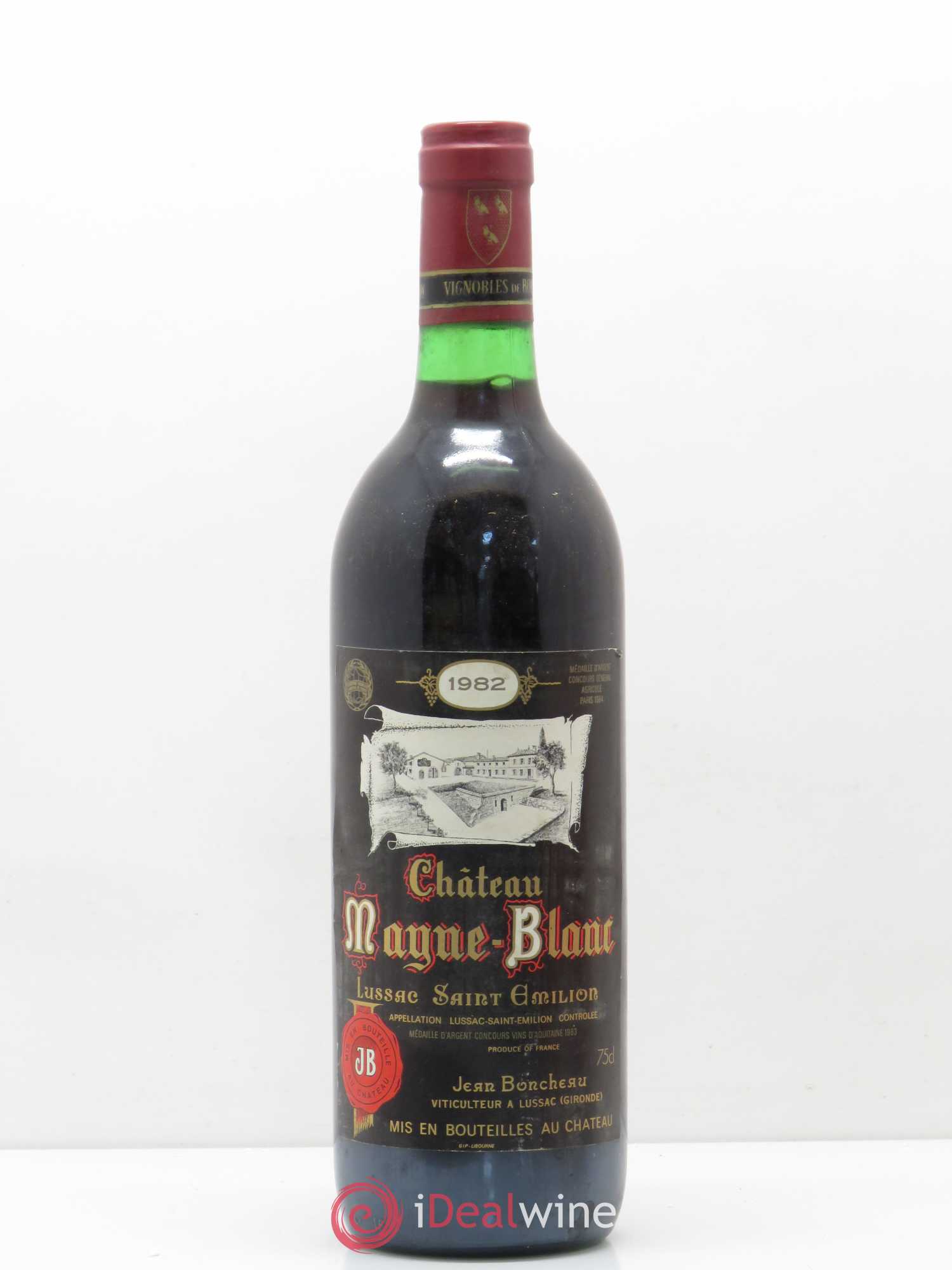 Bordeaux Lussac Saint Emilion Château Mayne-Blanc 1982 - Posten von 1 Flasche - 0