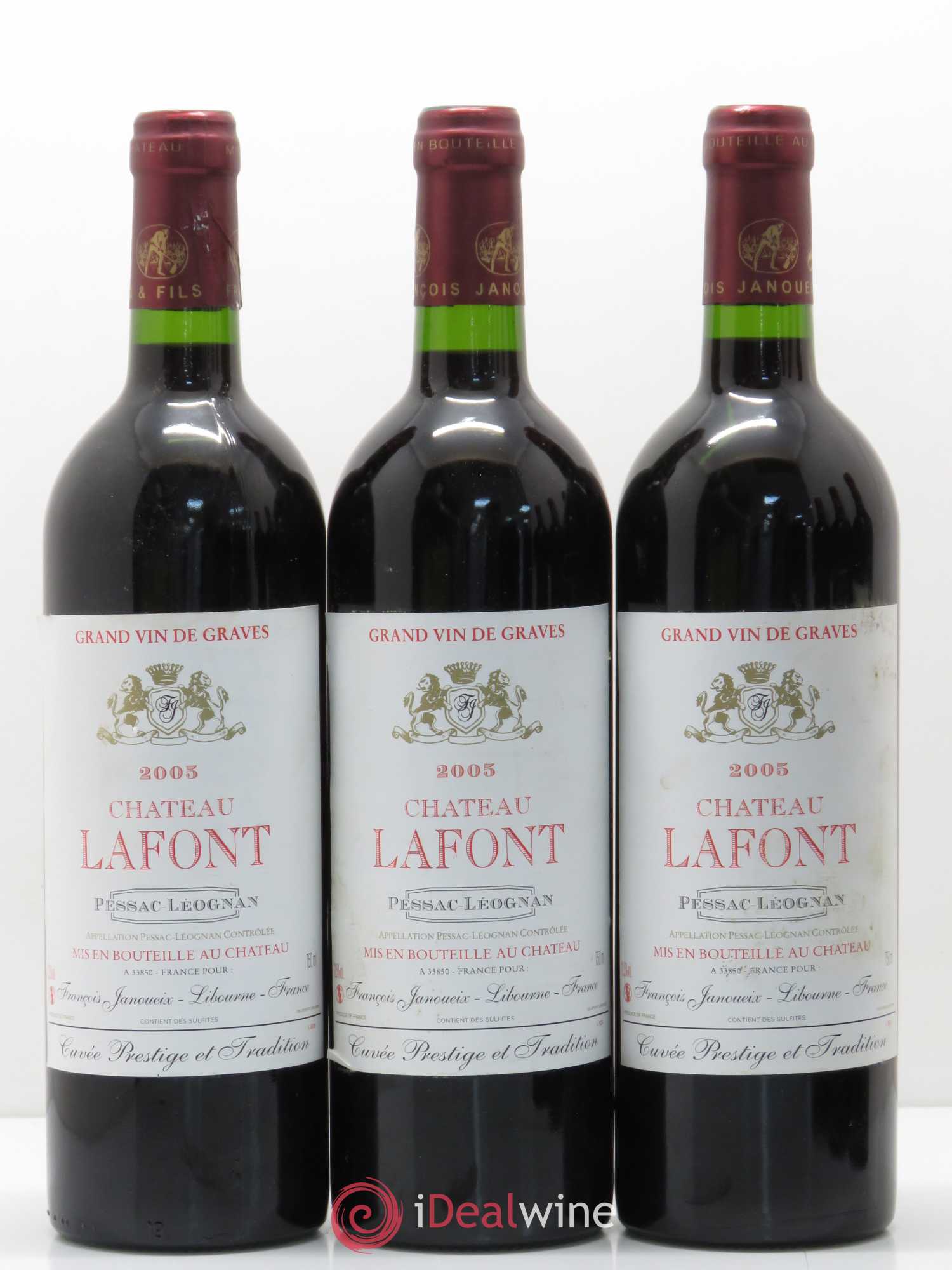 Pessac-Léognan Château Lafont 2005 - Lot de 6 bouteilles - 1