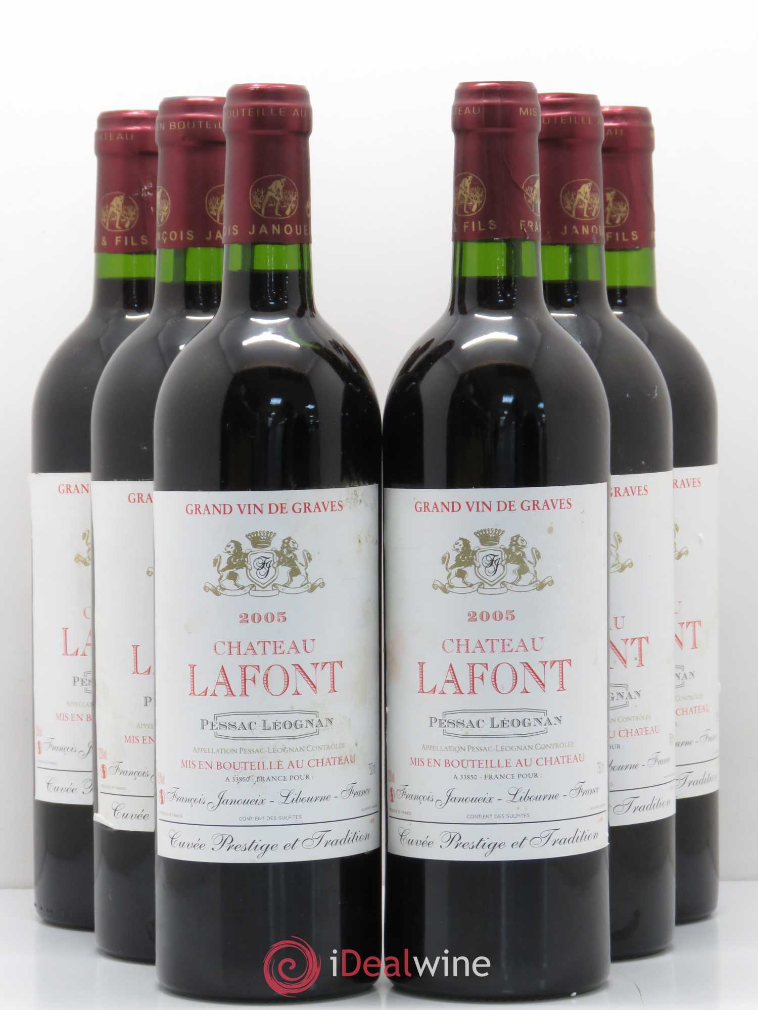 Pessac-Léognan Château Lafont 2005 - Lot de 6 bouteilles - 0
