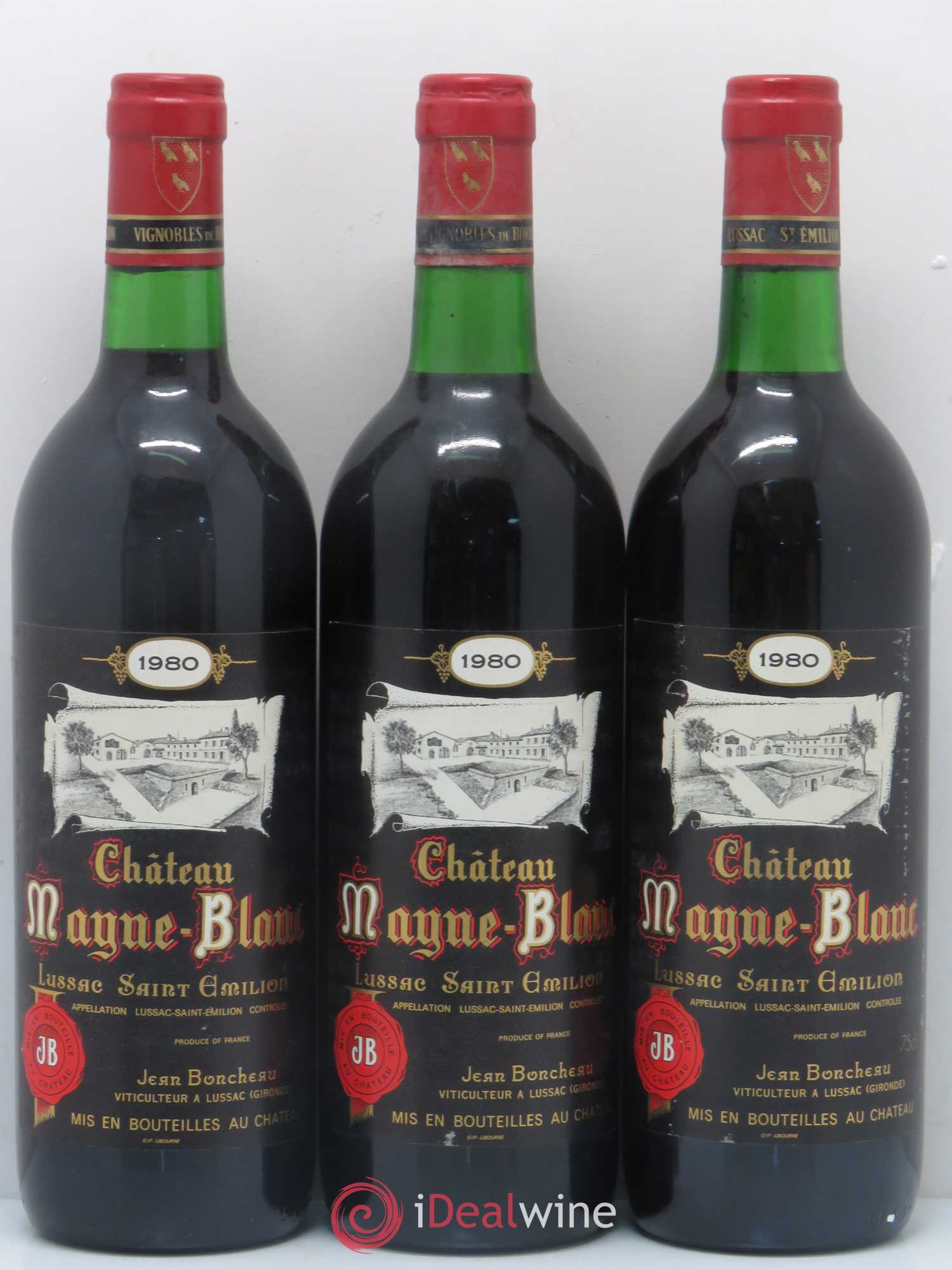 Bordeaux Lussac Saint Emilion Château Mayne Blanc 1980 - Posten von 12 Flaschen - 4