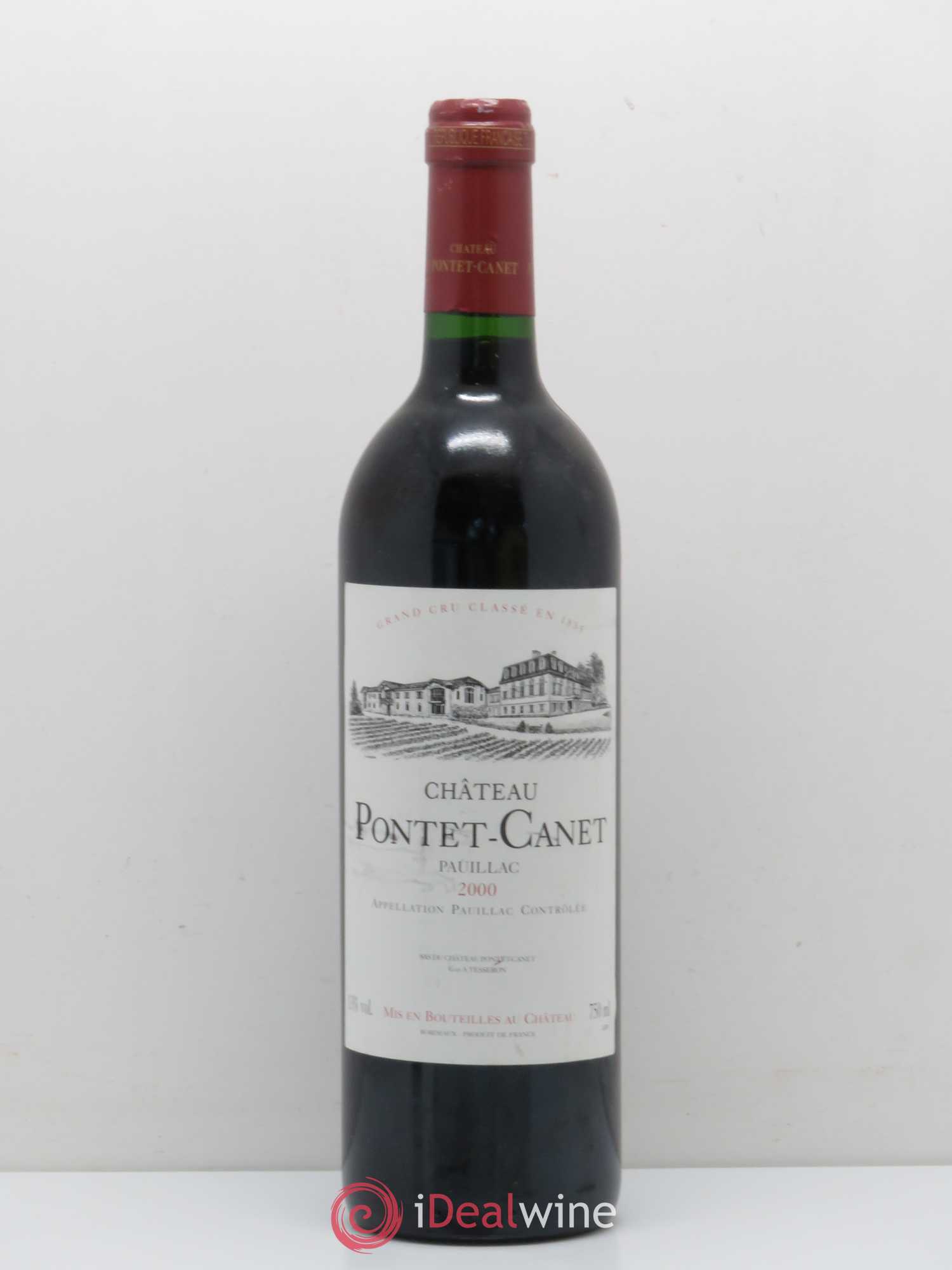 Château Pontet Canet 5ème Grand Cru Classé 2000 - Lot de 1 bouteille - 0