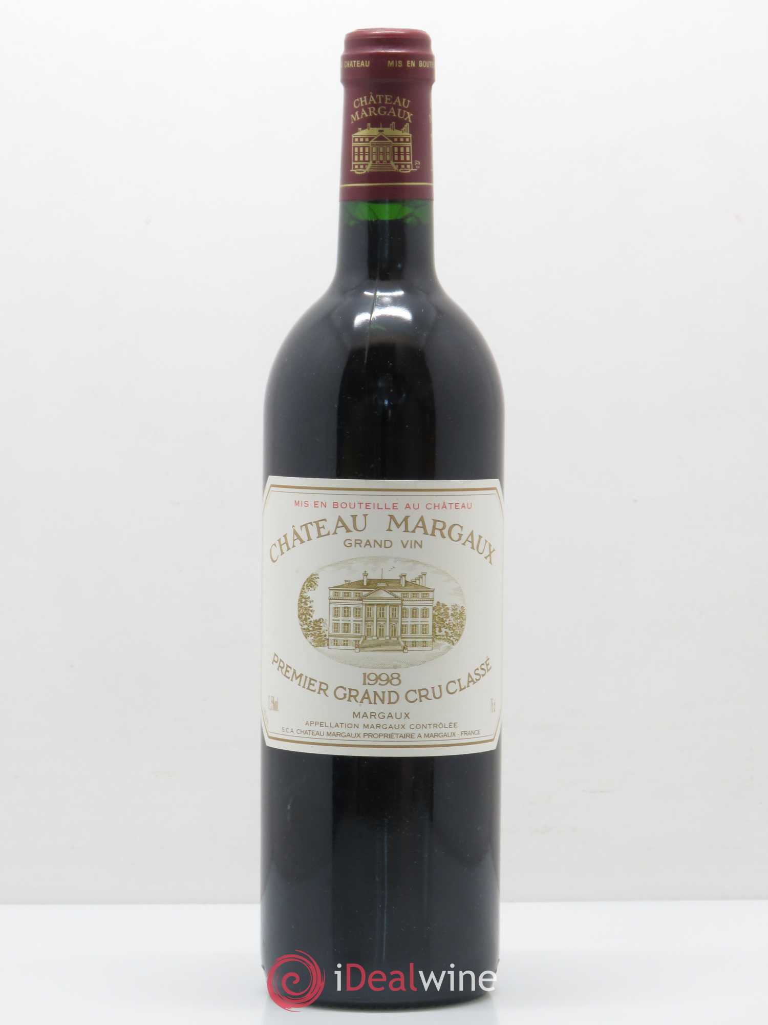 Château Margaux 1er Grand Cru Classé 1998 - Lot de 1 bouteille - 0