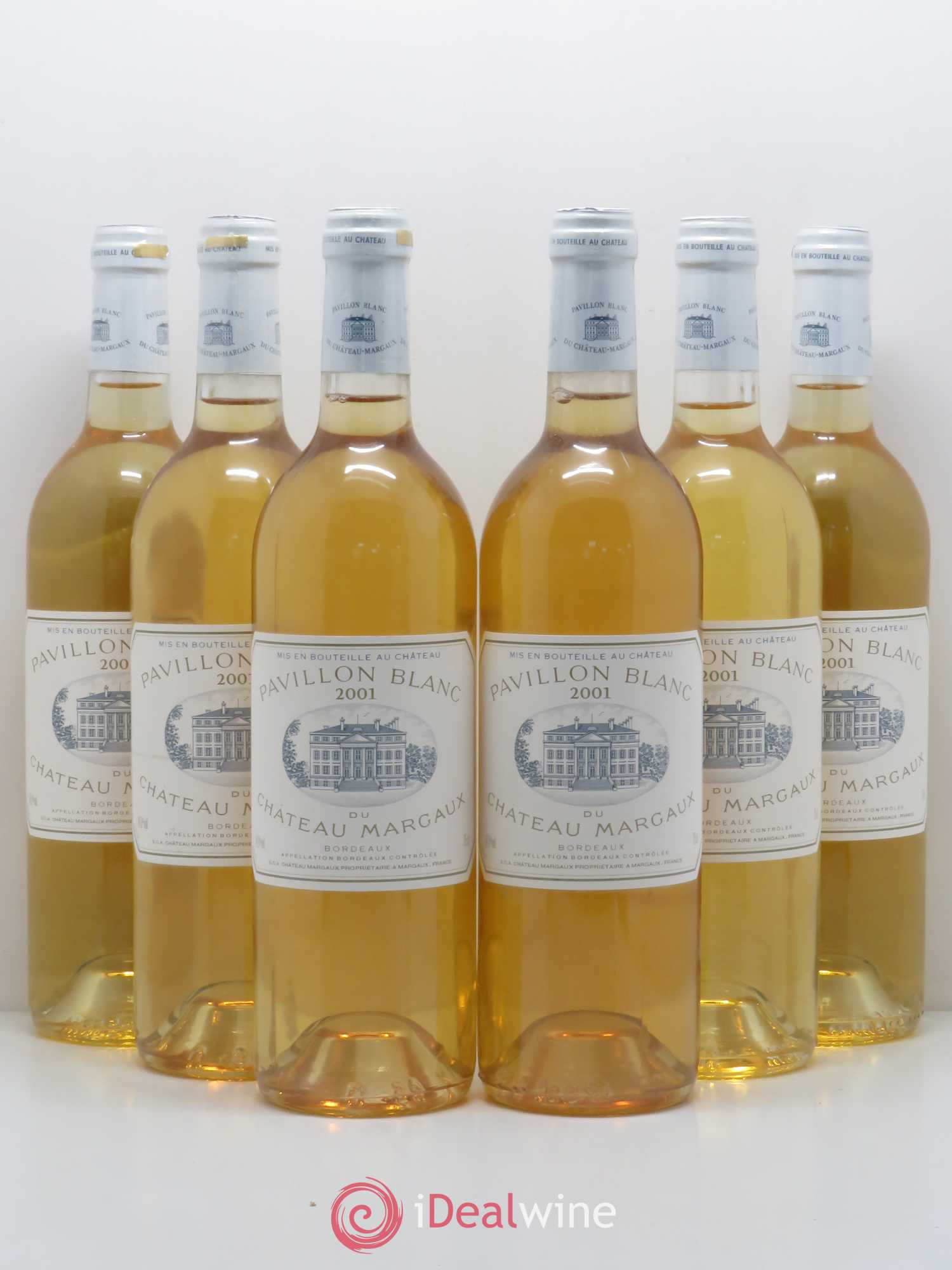 Pavillon Blanc du Château Margaux 2001 - Lot de 6 bouteilles - 0
