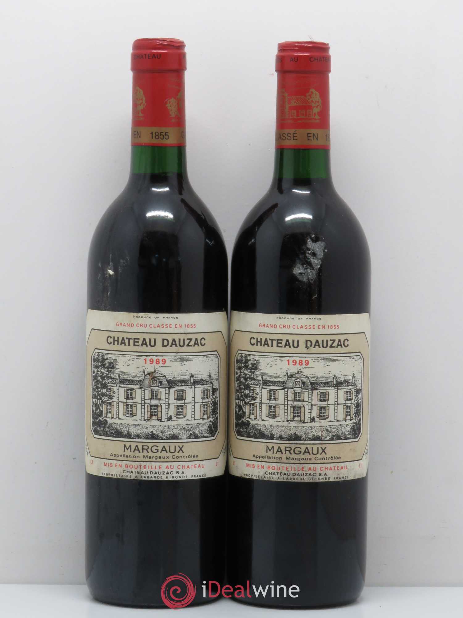 Château Dauzac 5ème Grand Cru Classé 1989 - Lot de 2 bouteilles - 0