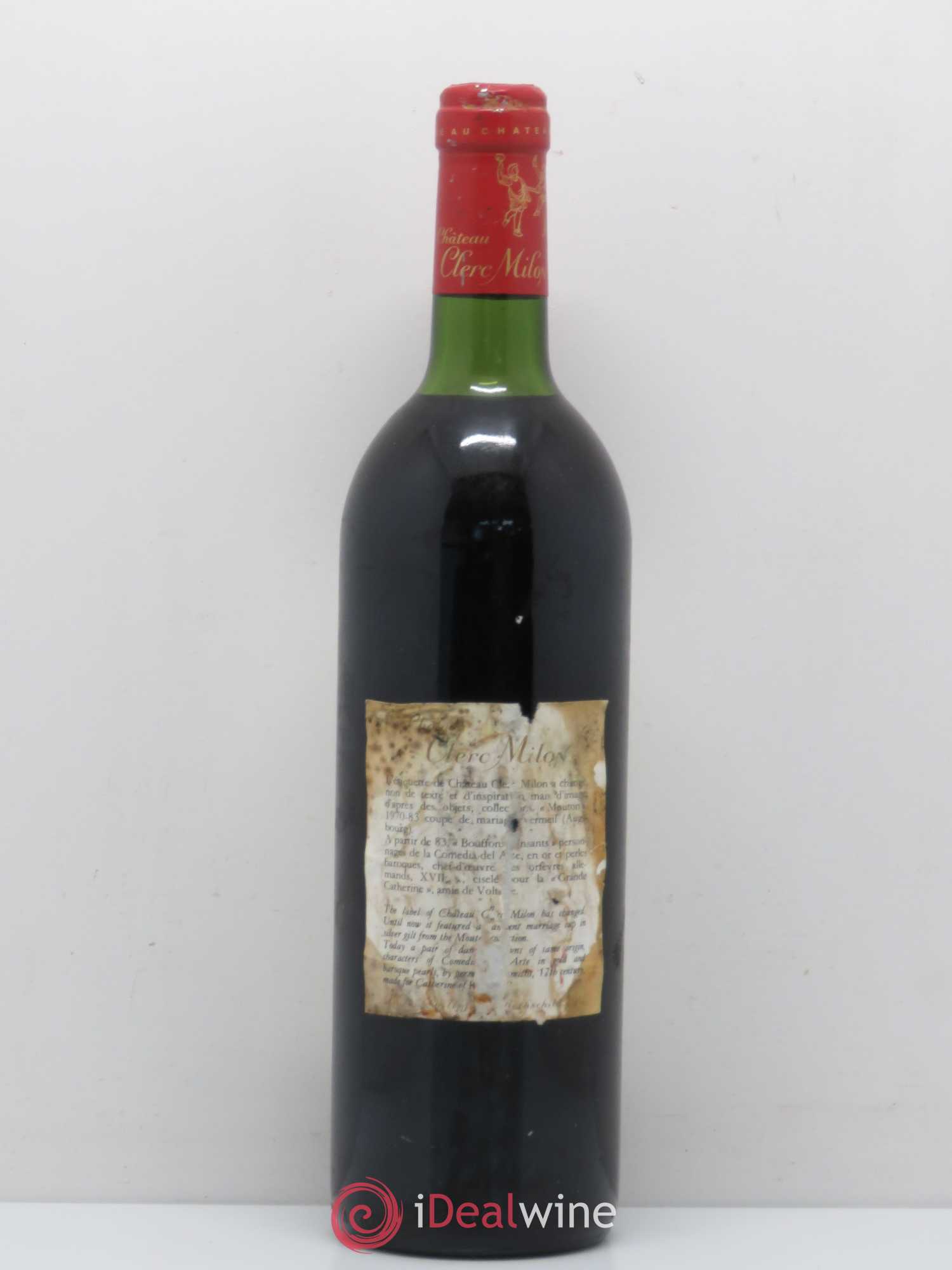 Château Clerc Milon 5ème Grand Cru Classé 1983 - Lot de 1 bouteille - 1