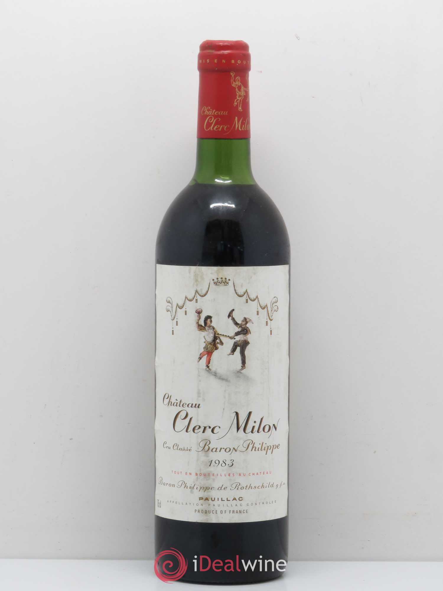 Château Clerc Milon 5ème Grand Cru Classé 1983 - Lot de 1 bouteille - 0