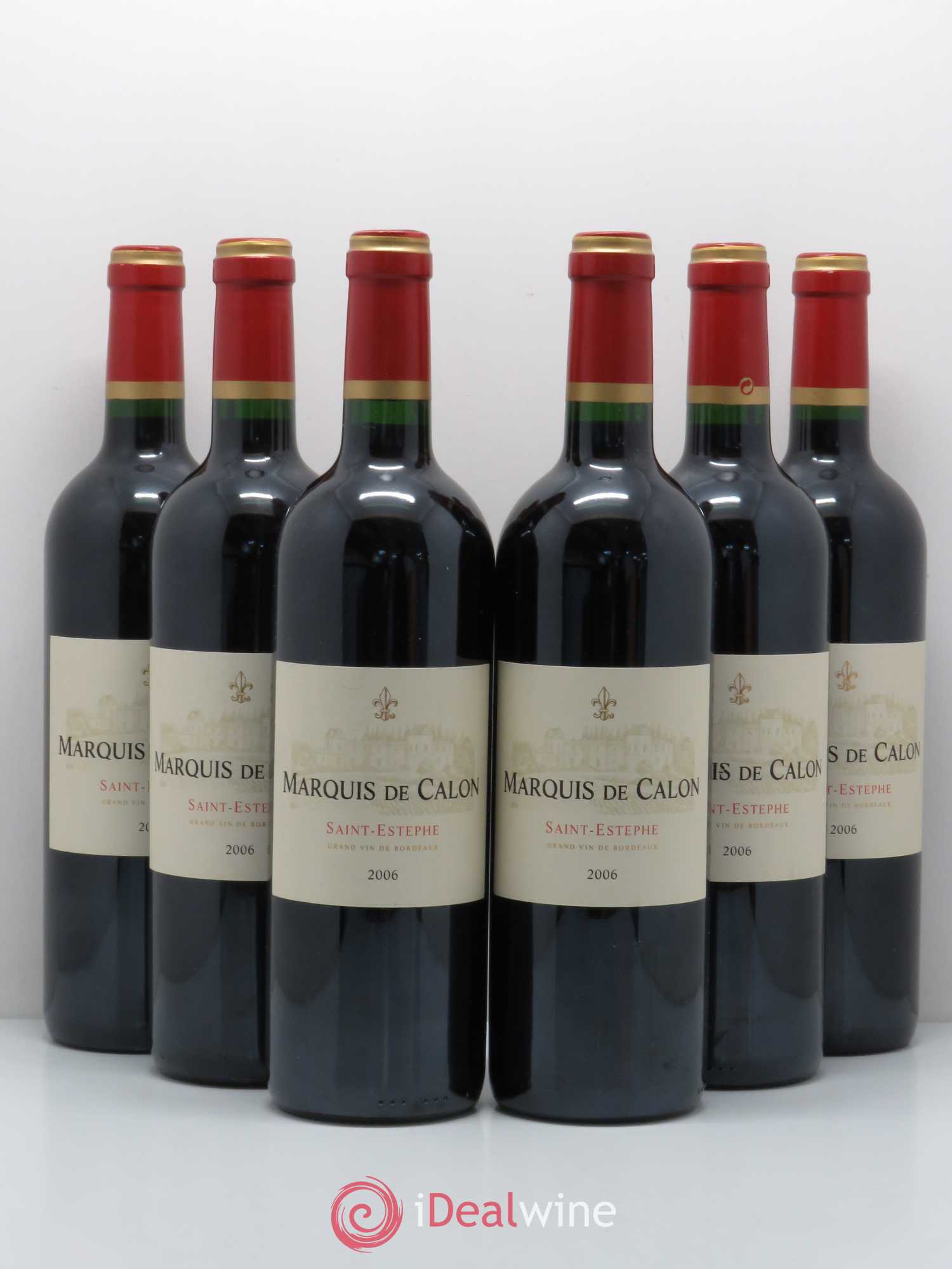 Saint-Estèphe Chateau Marquis de Calon 2006 - Posten von 6 Flaschen - 0
