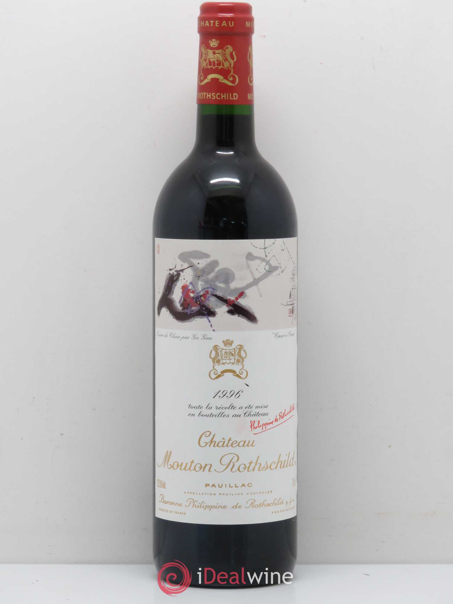 Château Mouton Rothschild 1er Grand Cru Classé 1996 - Lot de 1 bouteille - 0