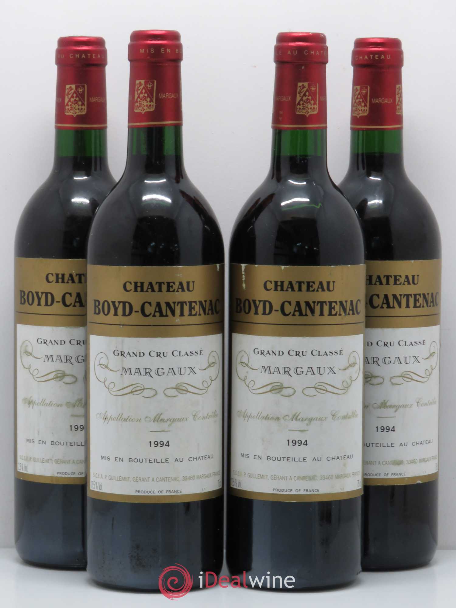 Château Boyd Cantenac 3ème Grand Cru Classé 1994 - Lot de 4 bouteilles - 0