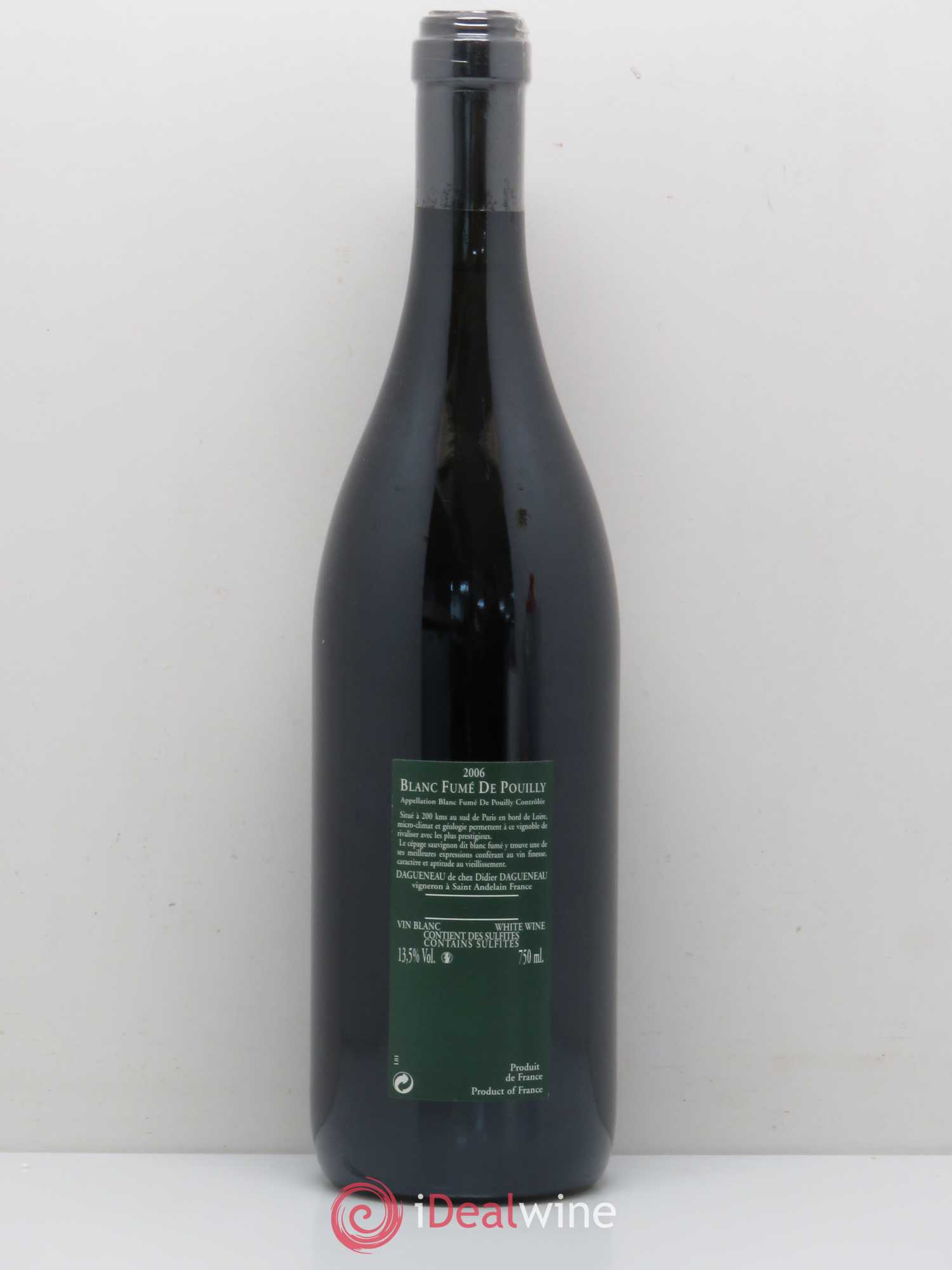 Vin de France (anciennement Pouilly-Fumé) Silex Dagueneau (Domaine Didier - Louis-Benjamin) 2006 - Lot de 1 bouteille - 1