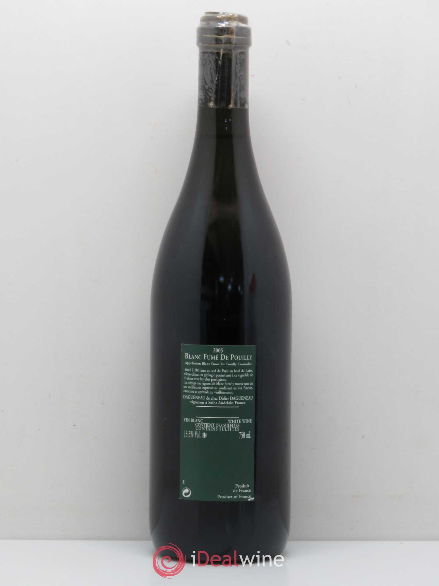 Vin de France (anciennement Pouilly-Fumé) Silex Dagueneau (Domaine Didier - Louis-Benjamin) 2005 - Lot de 1 bouteille - 1