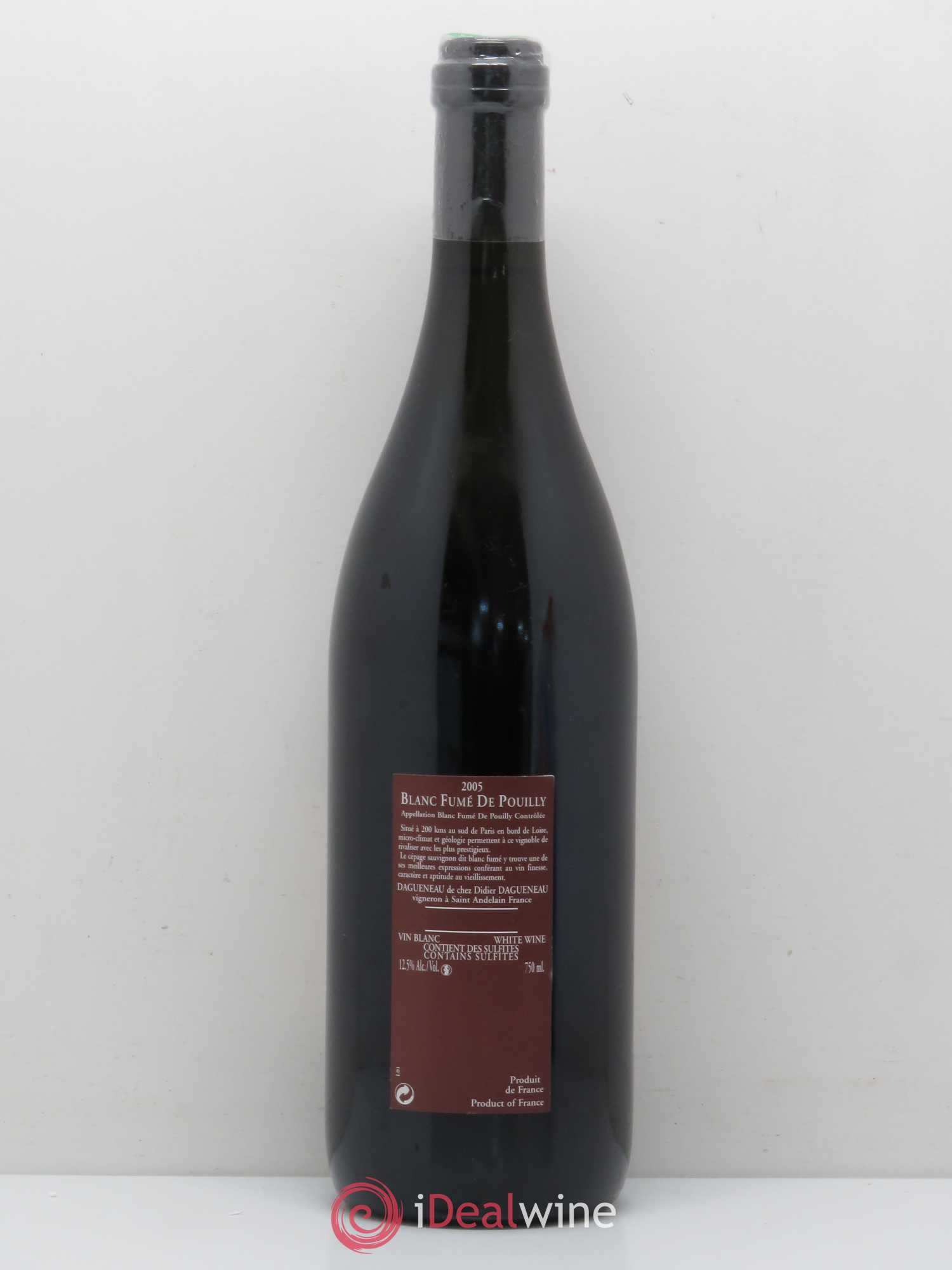 Vin de France (anciennement Pouilly-Fumé) Pur Sang Dagueneau (Domaine Didier - Louis-Benjamin) 2005 - Lot de 1 bouteille - 1