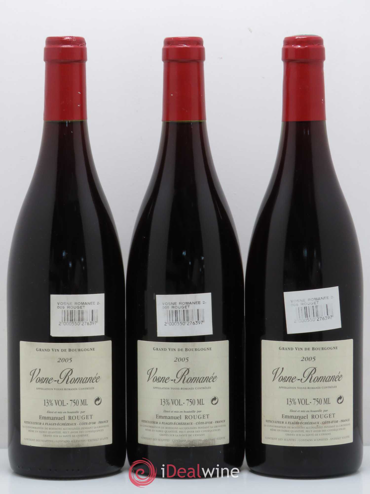 Vosne-Romanée Emmanuel Rouget 2005 - Posten von 3 Flaschen - 1