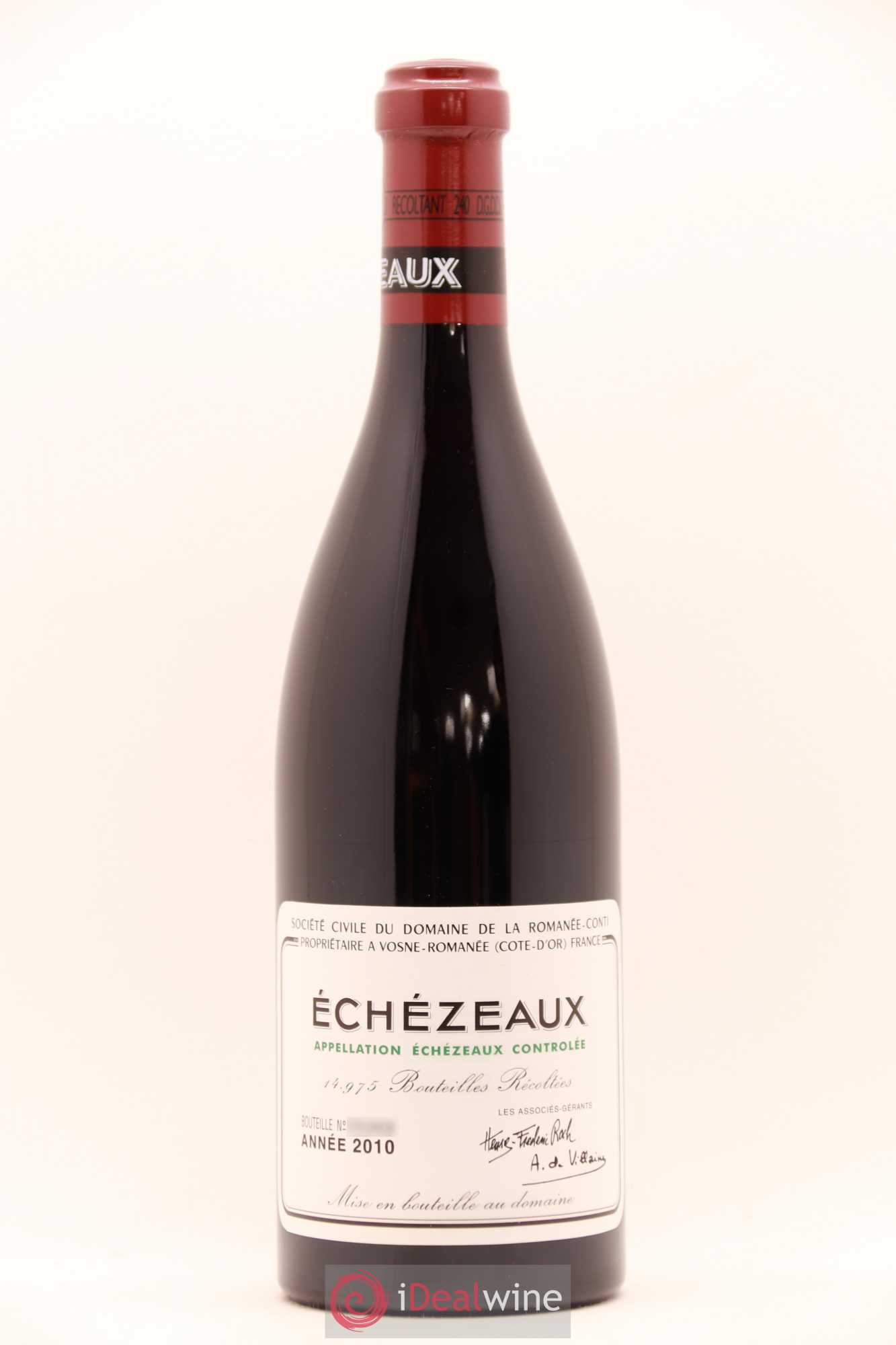 Echezeaux Grand Cru Domaine de la Romanée-Conti 2010 - Lot de 1 bouteille - 0