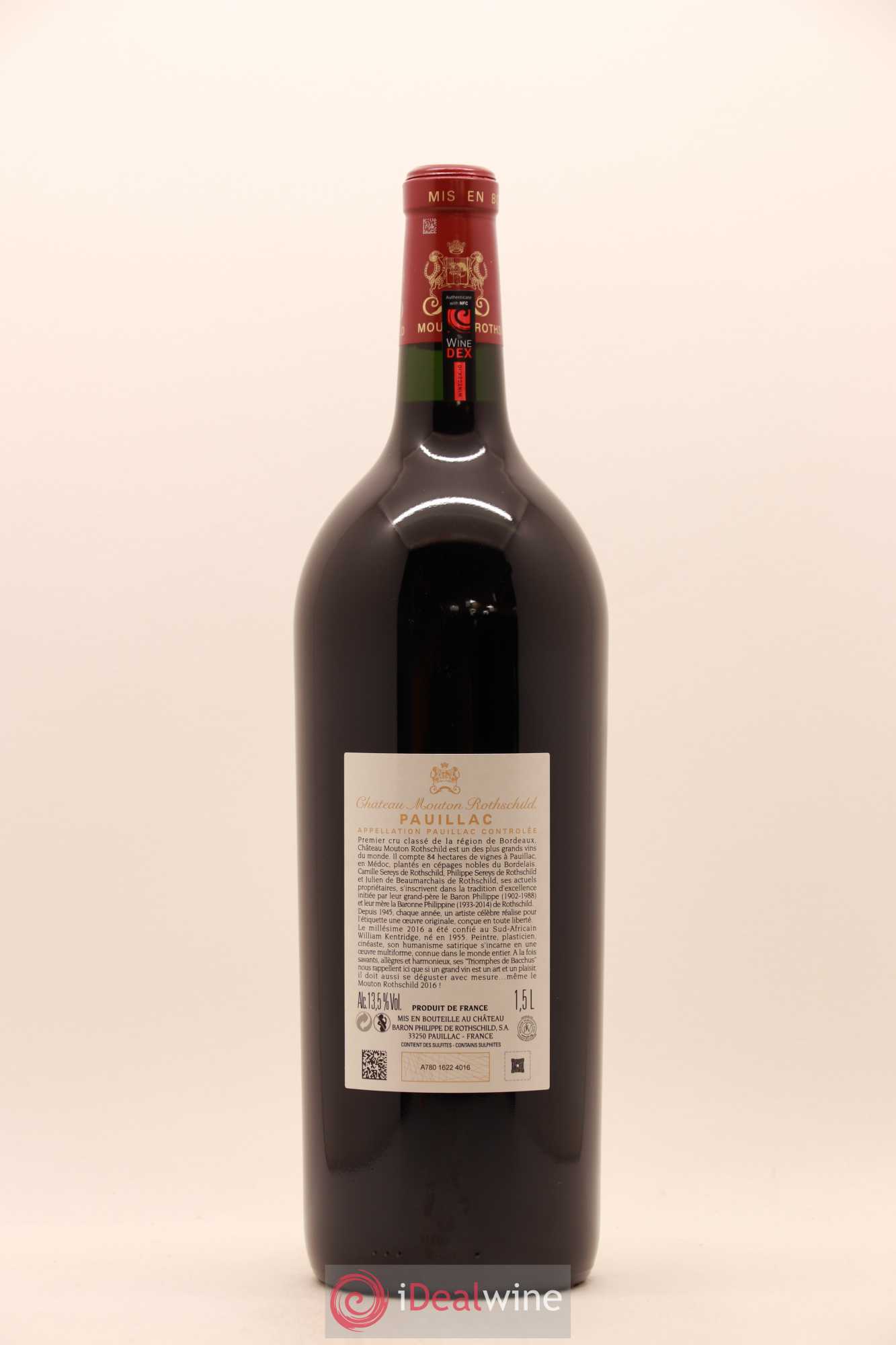 Château Mouton Rothschild 1er Grand Cru Classé 2016 - Lot de 1 magnum - 1