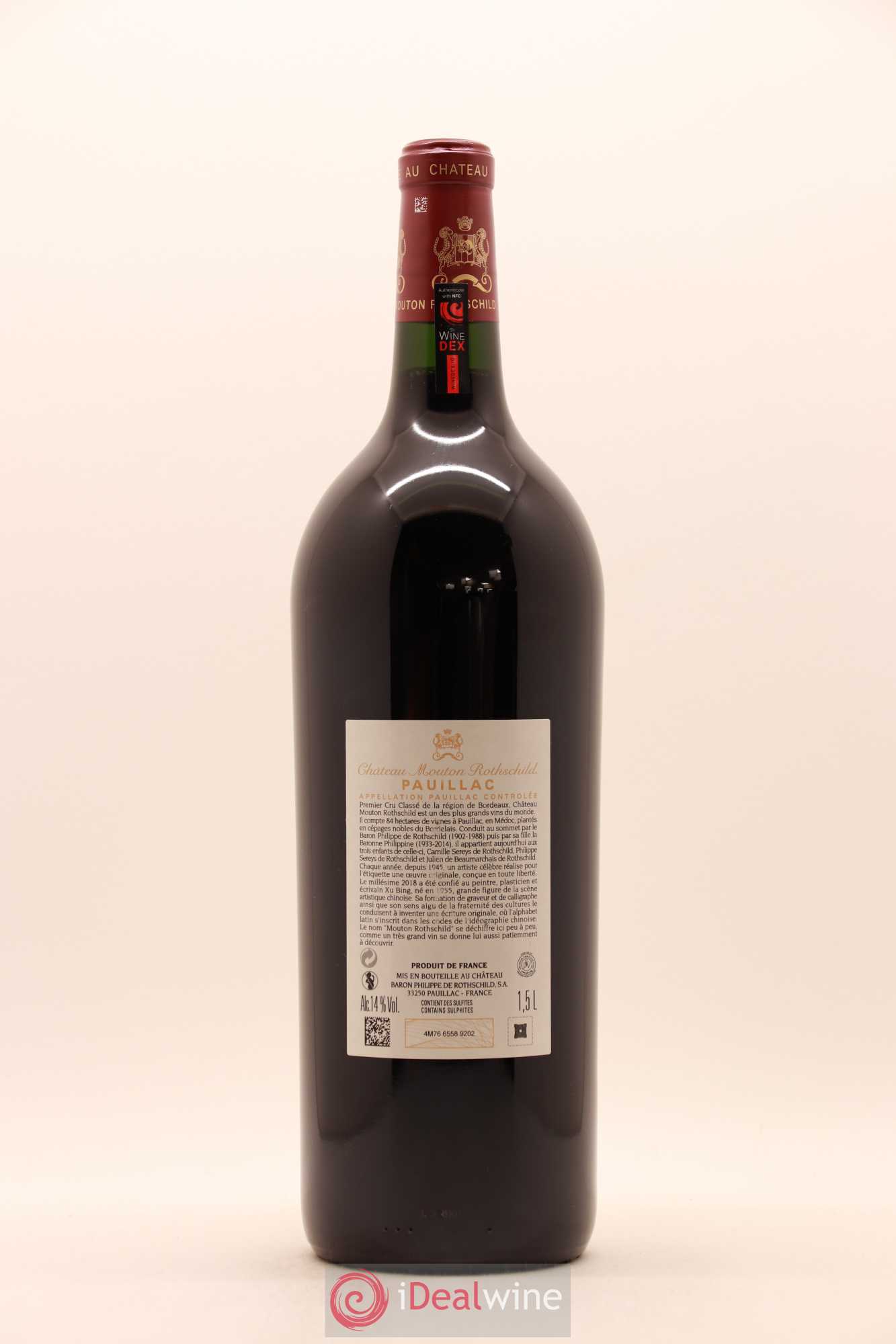 Château Mouton Rothschild 1er Grand Cru Classé 2018 - Lot de 1 magnum - 1