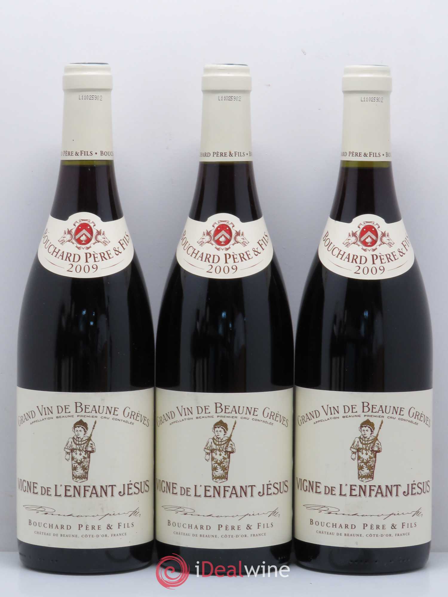 Beaune 1er Cru Grèves - Vigne de l'Enfant Jésus Bouchard Père & Fils 2009 - Lot de 6 bouteilles - 1