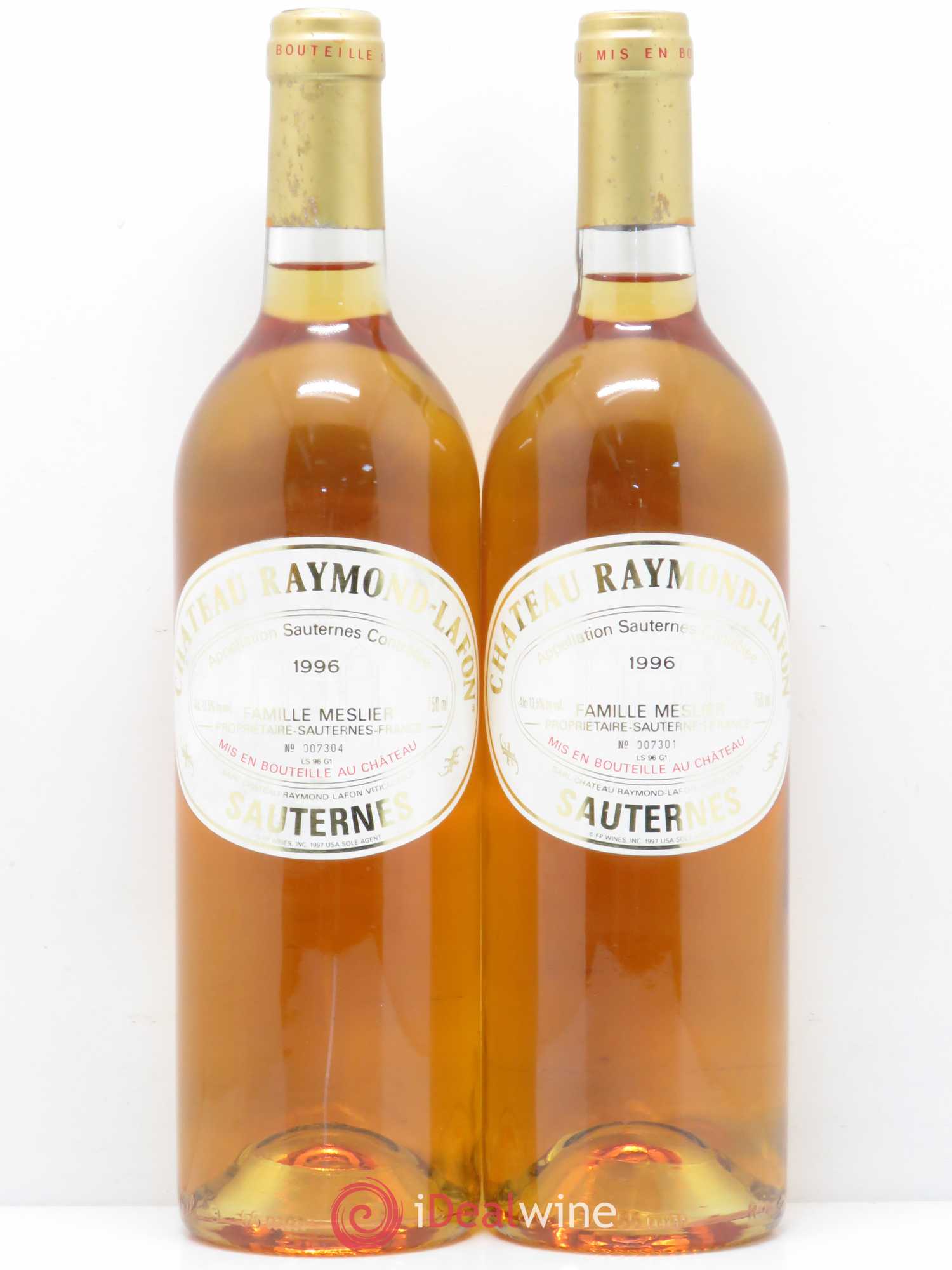 Château Raymond Lafon 1996 - Lotto di 2 bottiglie - 0