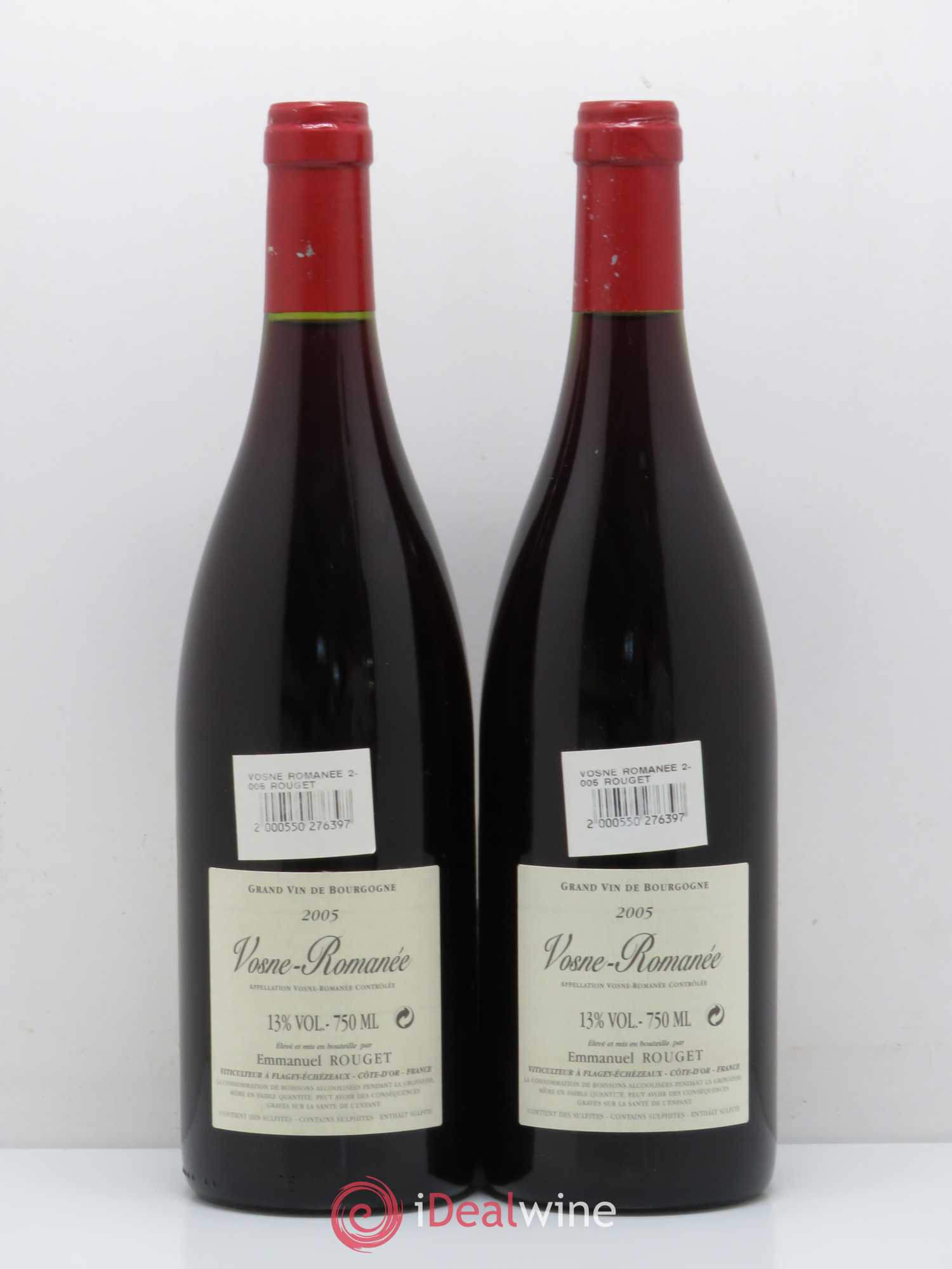 Vosne-Romanée Emmanuel Rouget 2005 - Lot de 2 bouteilles - 1