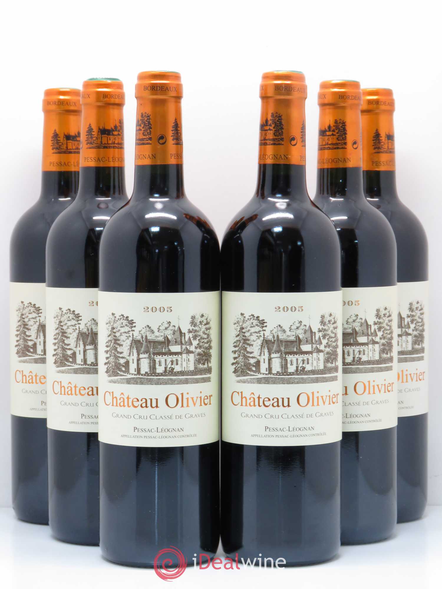 Château Olivier Cru Classé de Graves 2005 - Lot de 6 bouteilles - 0