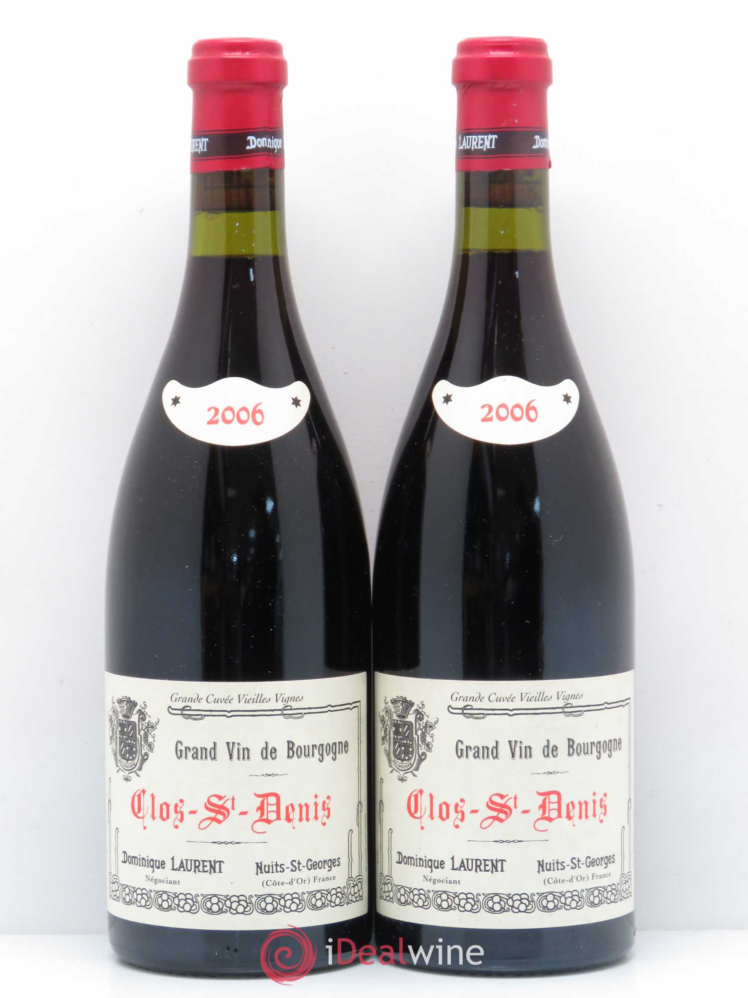 Clos Saint-Denis Grand Cru Dominique Laurent Vieilles Vignes 2006 - Lot de 2 bouteilles - 0