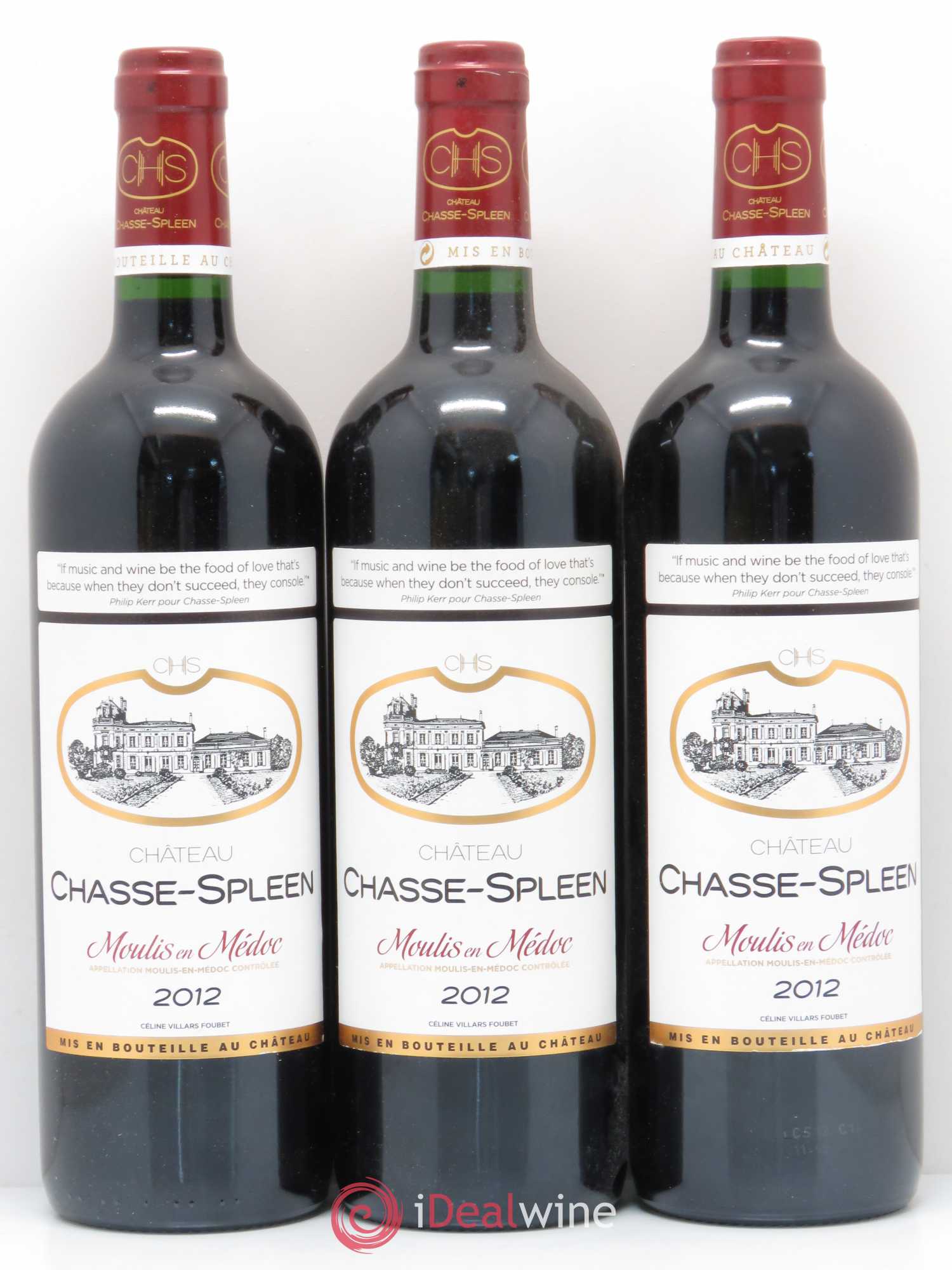 Château Chasse Spleen 2012 - Lot de 6 bouteilles - 2