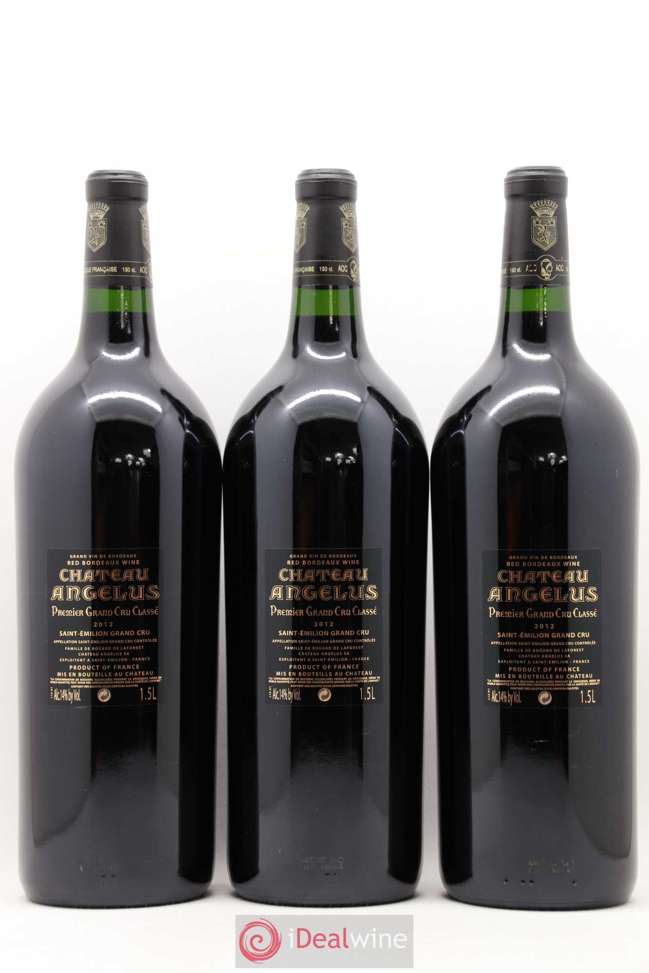 Château Angélus 1er Grand Cru Classé A 2012 - Posten von 6 Magnum - 2