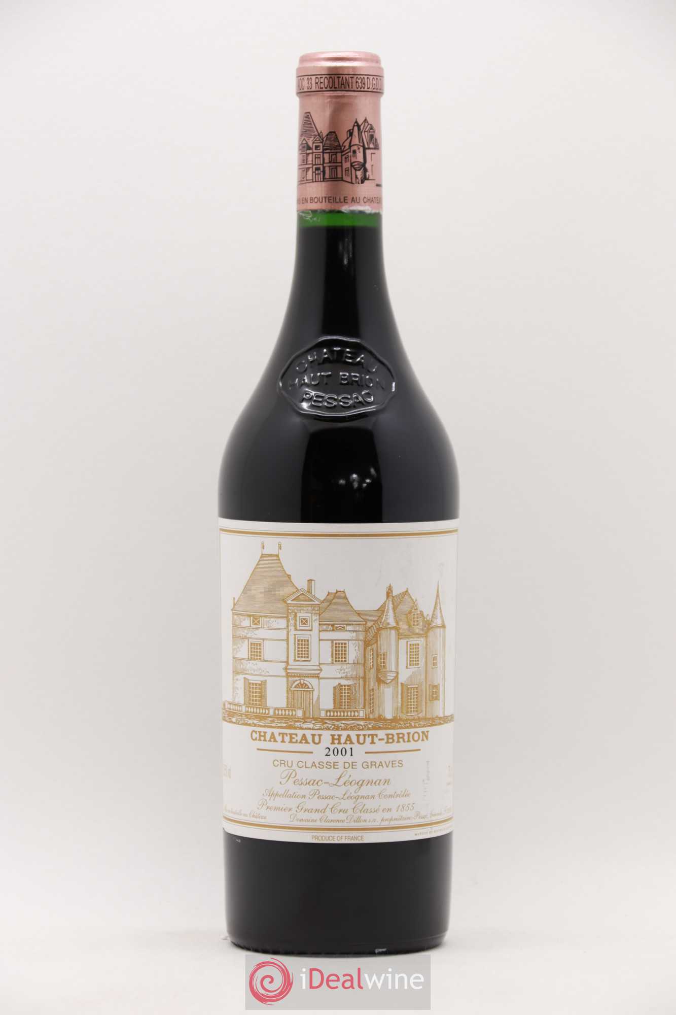 Château Haut Brion 1er Grand Cru Classé 2001 - Lot de 1 bouteille - 0