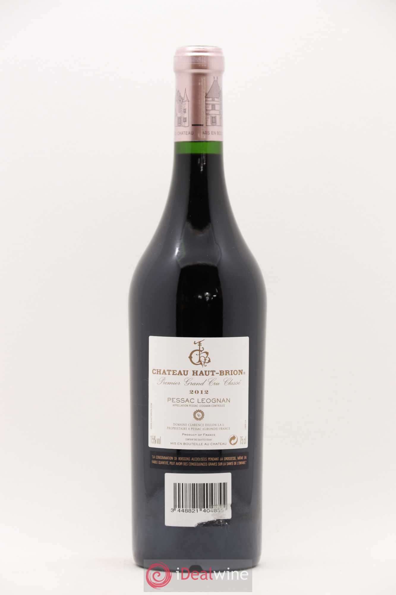 Château Haut Brion 1er Grand Cru Classé 2012 - Lot de 1 bouteille - 1
