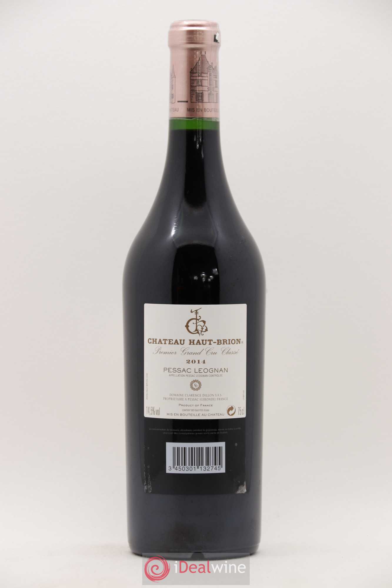 Château Haut Brion 1er Grand Cru Classé 2014 - Lot de 1 bouteille - 1