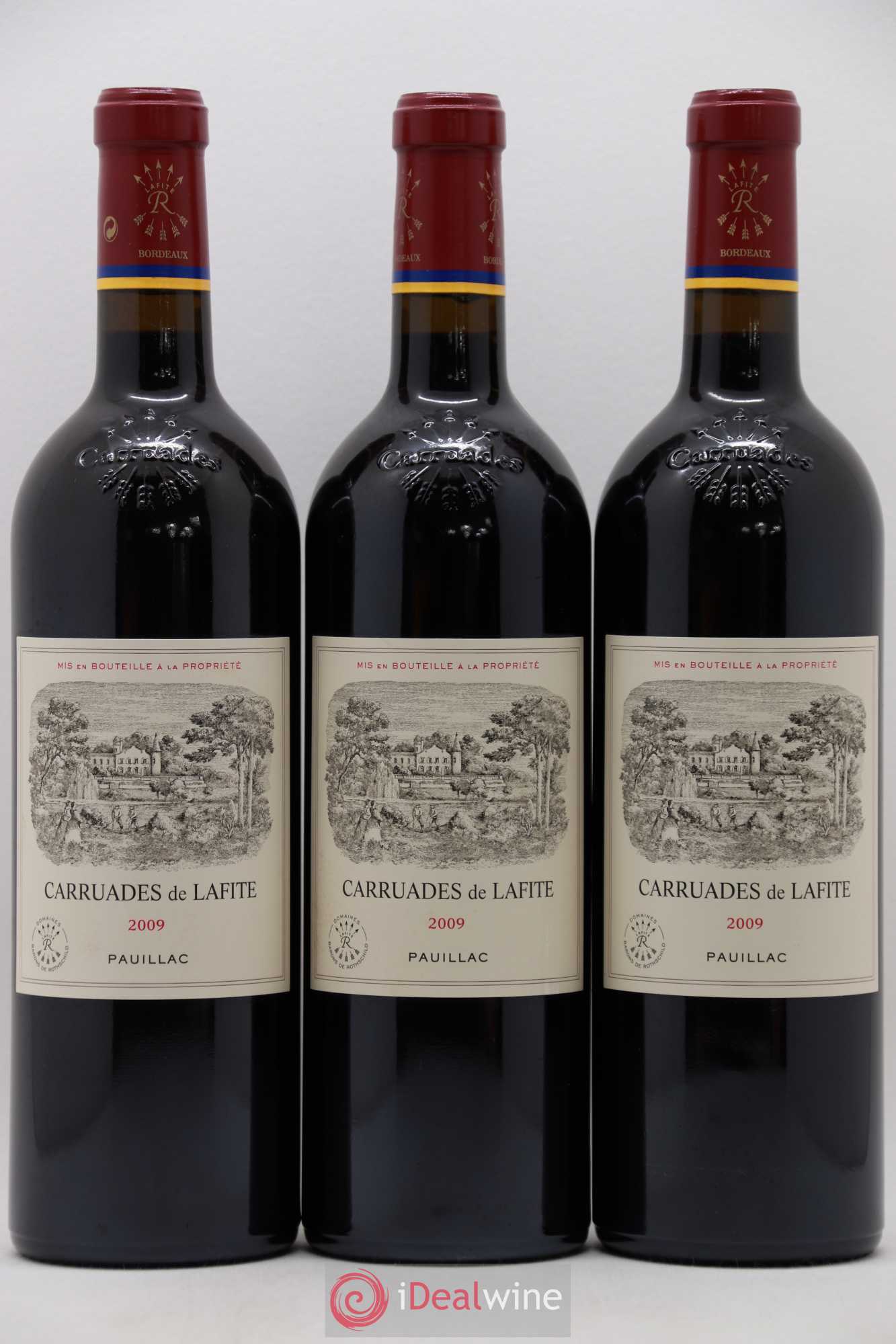 Carruades de Lafite Rothschild Second Vin 2009 - Lot de 3 bouteilles - 0