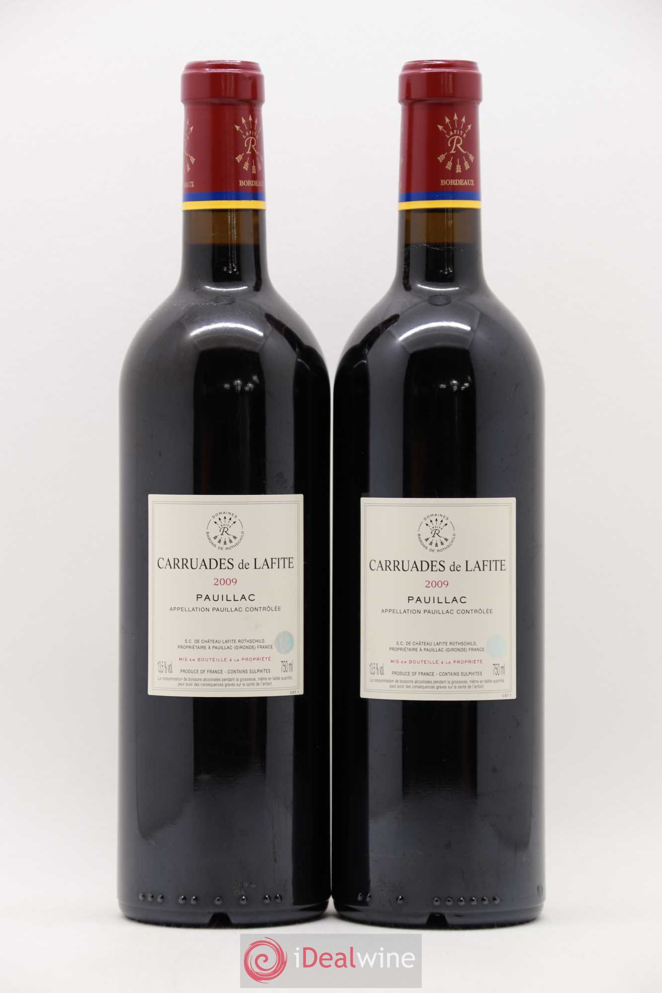 Carruades de Lafite Rothschild Second Vin 2009 - Lot de 2 bouteilles - 1