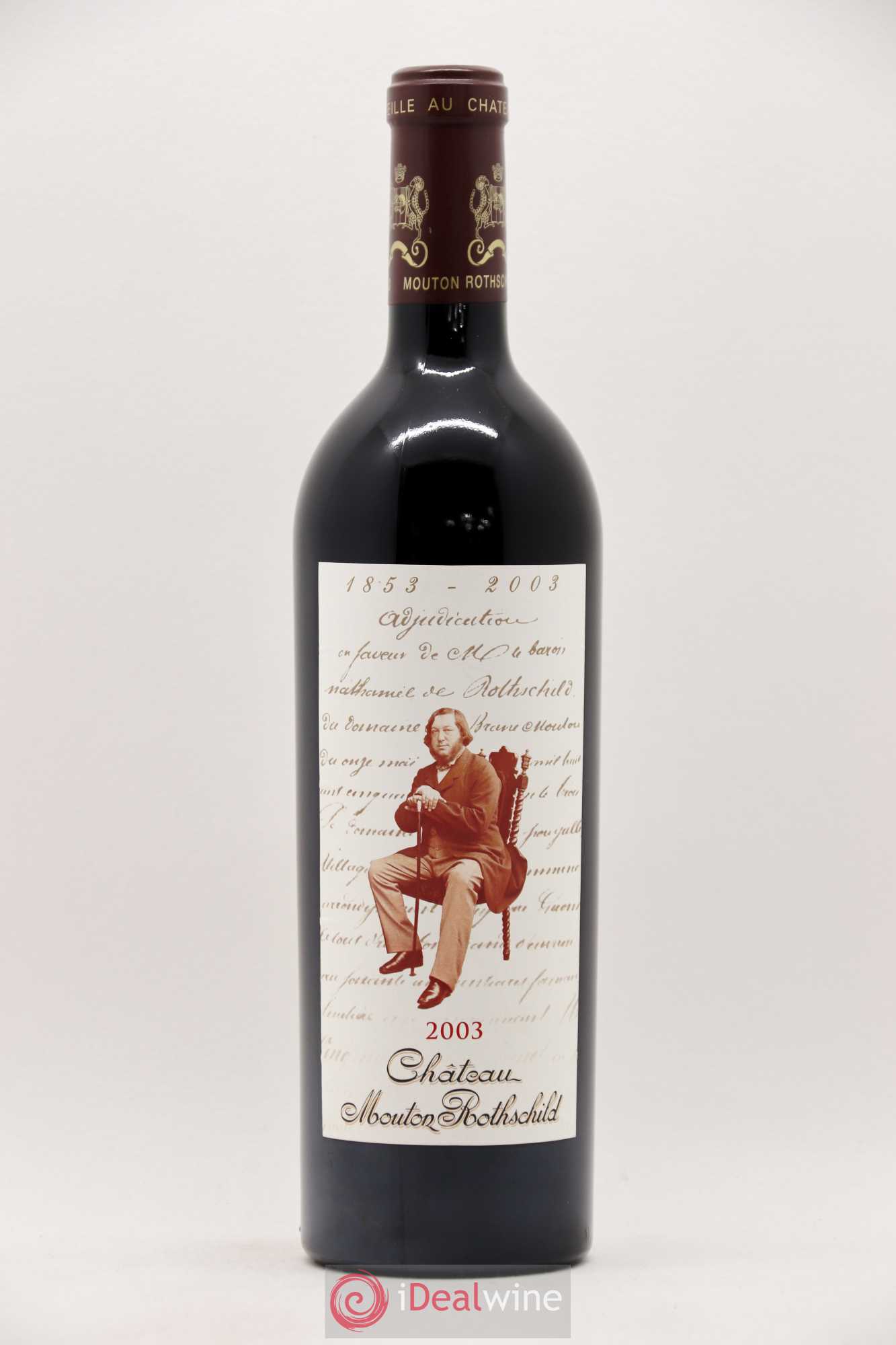 Château Mouton Rothschild 1er Grand Cru Classé 2003 - Lot de 1 bouteille - 0