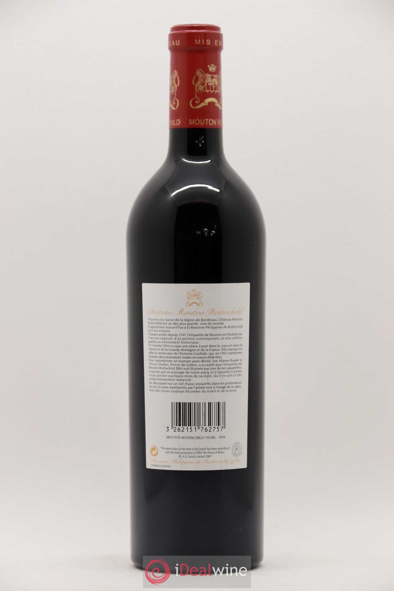 Château Mouton Rothschild 1er Grand Cru Classé 2004 - Lot de 1 bouteille - 1