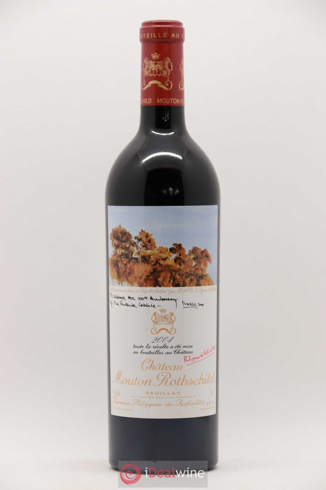 Château Mouton Rothschild 1er Grand Cru Classé 2004 - Lot de 1 bouteille - 0