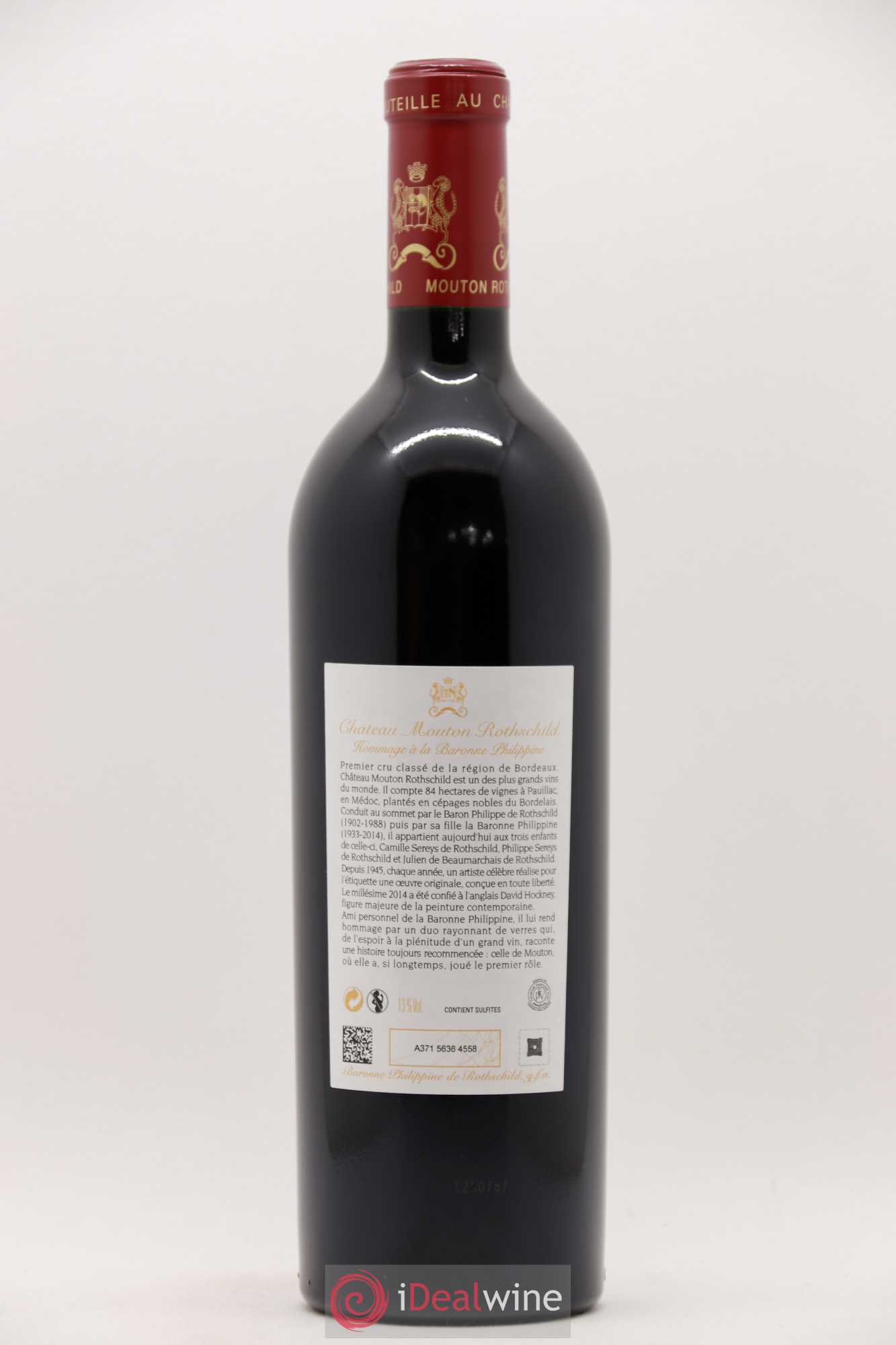 Château Mouton Rothschild 1er Grand Cru Classé 2014 - Lot de 1 bouteille - 1