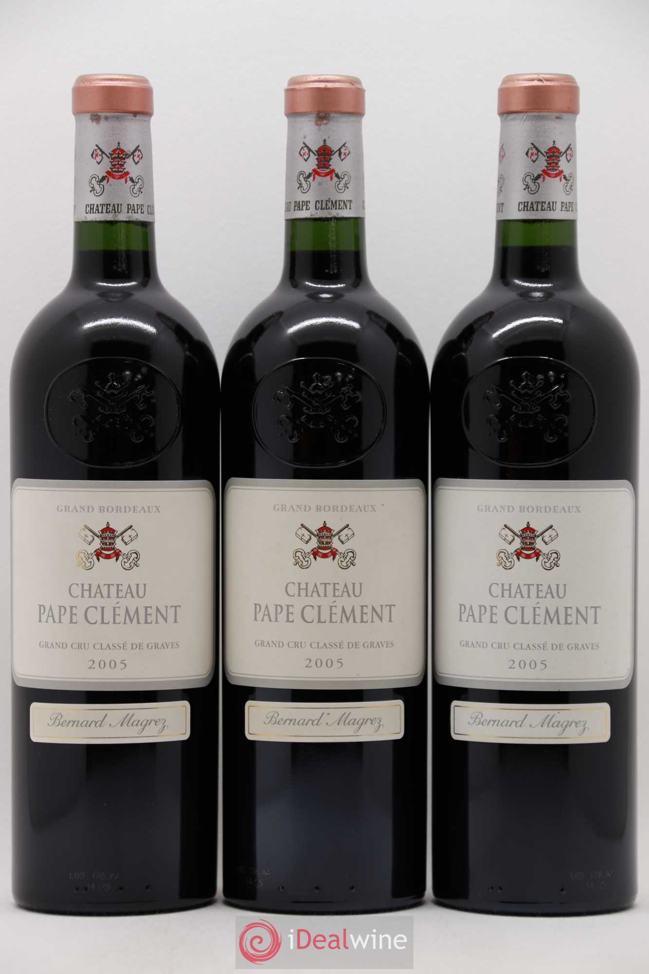 Château Pape Clément Cru Classé de Graves 2005 - Lot de 3 bouteilles - 0