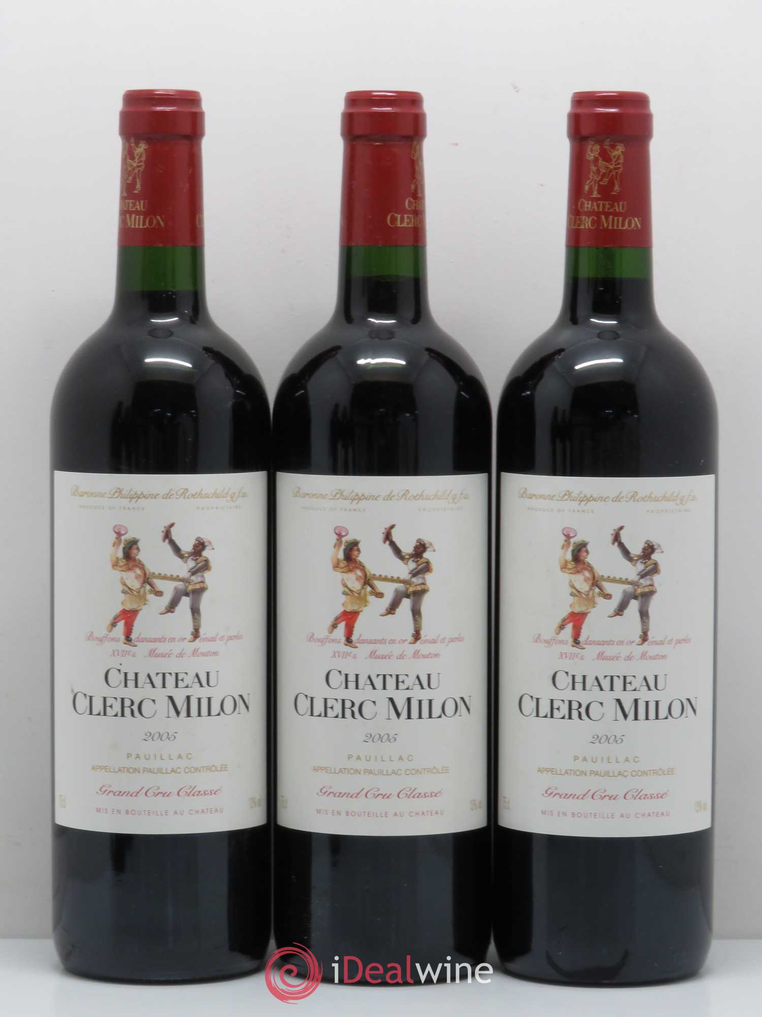 Château Clerc Milon 5ème Grand Cru Classé 2005 - Lot de 6 bouteilles - 1