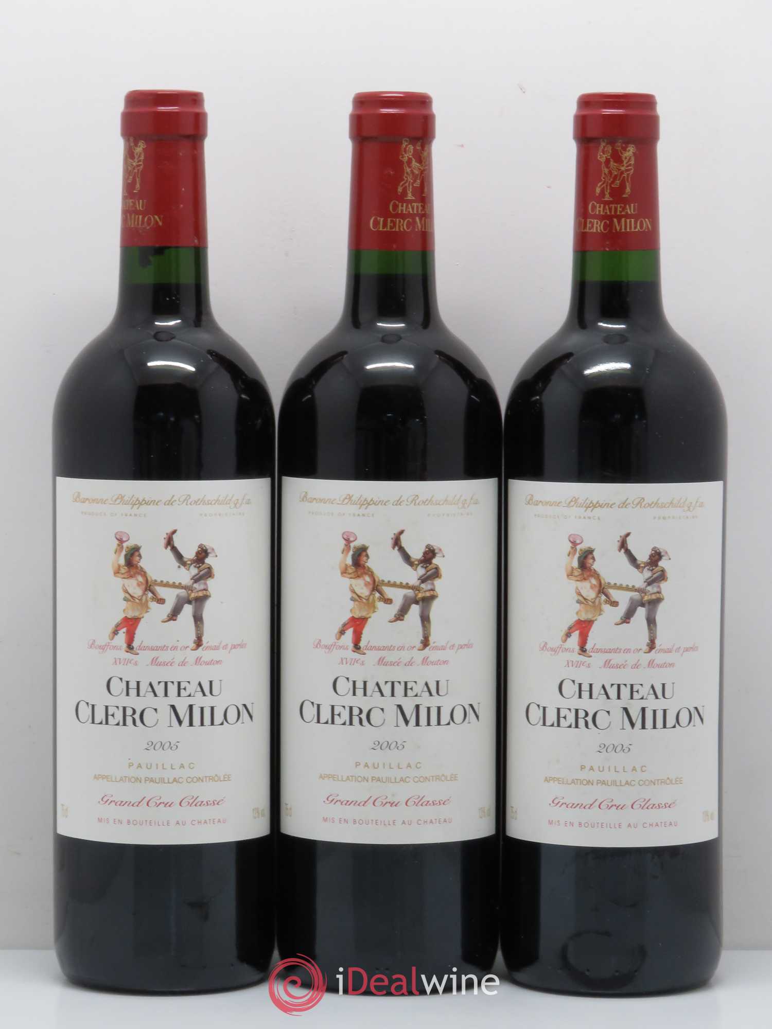 Château Clerc Milon 5ème Grand Cru Classé 2005 - Lot de 6 bouteilles - 2