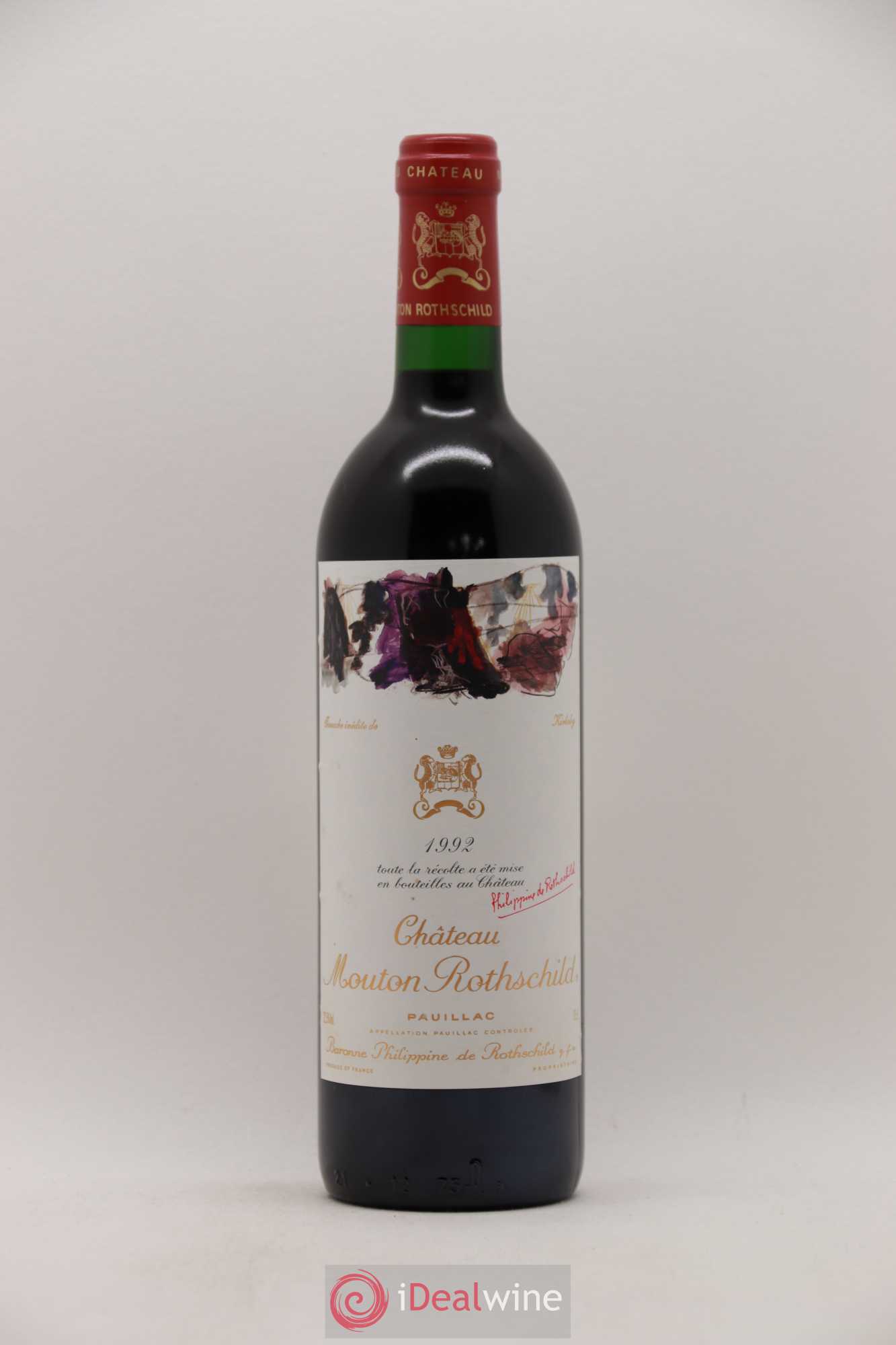 Château Mouton Rothschild 1er Grand Cru Classé 1992 - Lot de 1 bouteille - 0