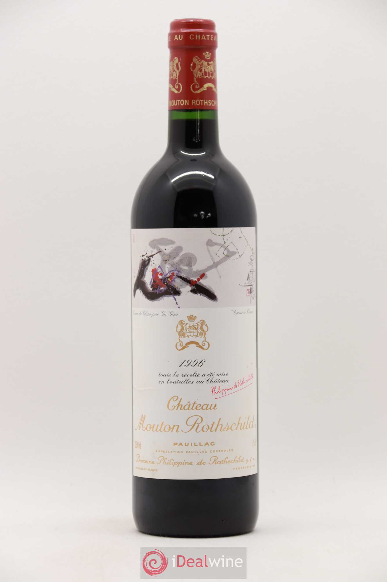 Château Mouton Rothschild 1er Grand Cru Classé 1996 - Lot de 1 bouteille - 0