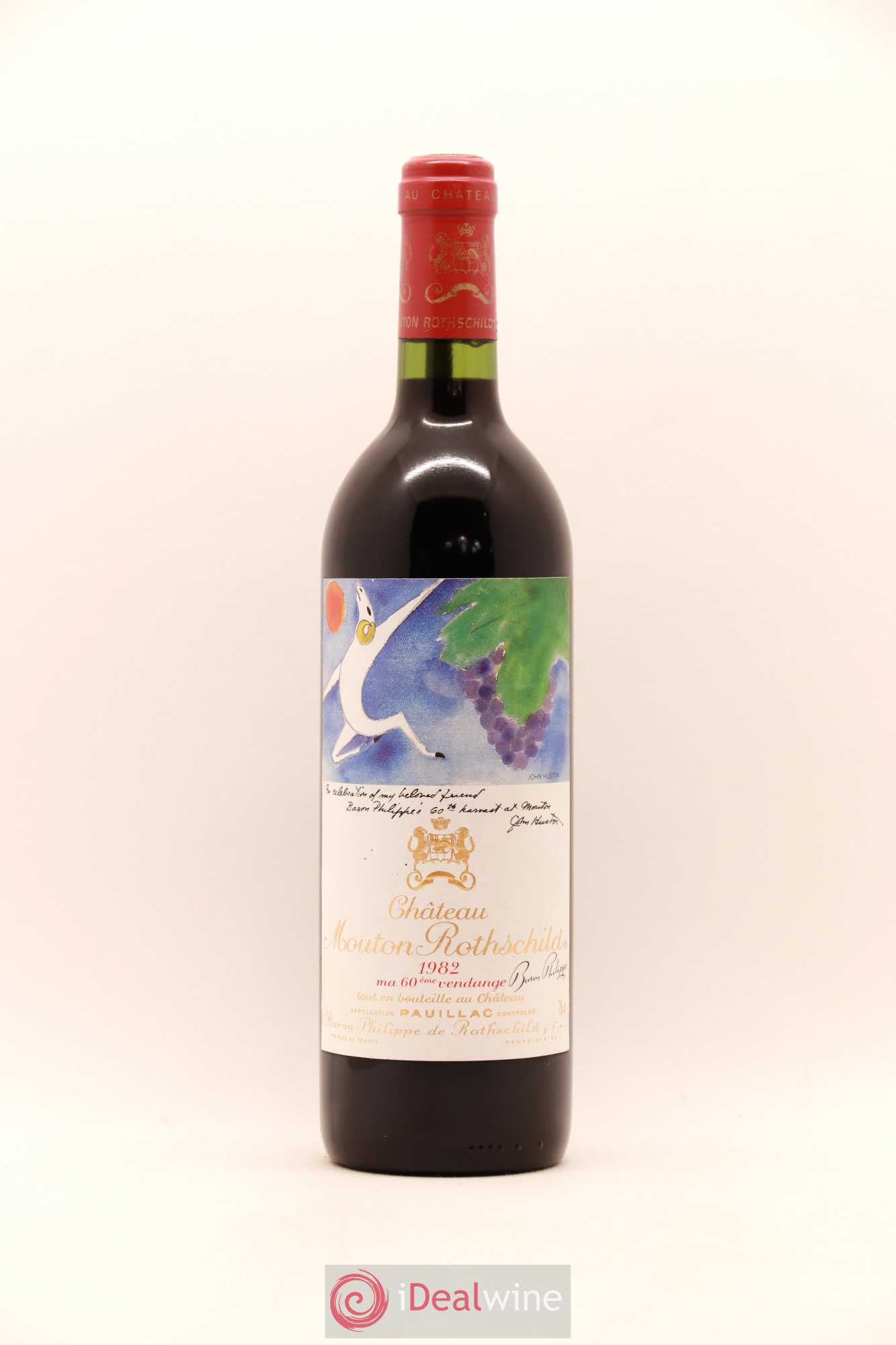 Château Mouton Rothschild 1er Grand Cru Classé 1982 - Lot de 1 bouteille - 0