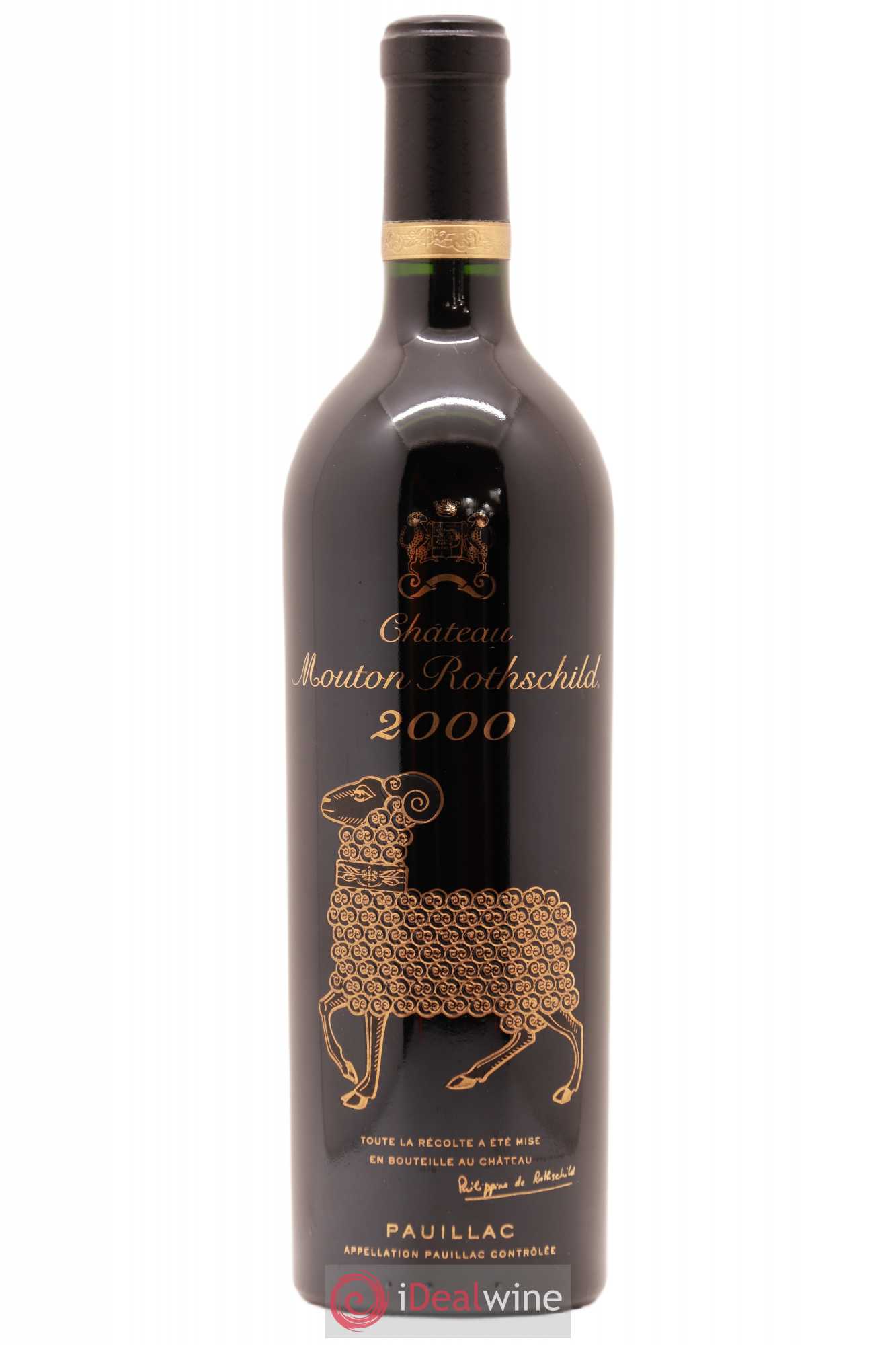 Château Mouton Rothschild 1er Grand Cru Classé 2000 - Lot de 1 bouteille - 0