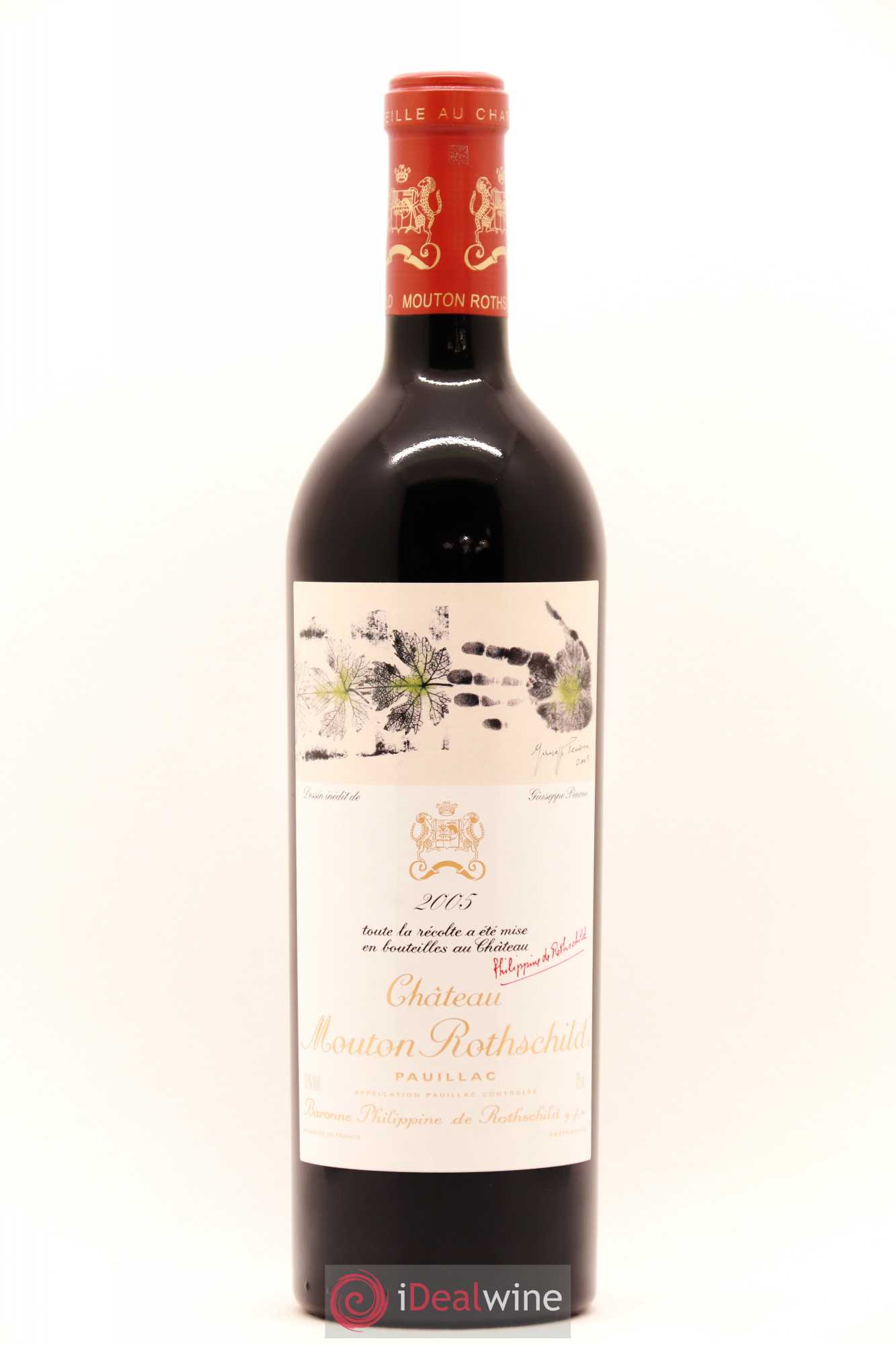 Château Mouton Rothschild 1er Grand Cru Classé 2005 - Lot de 1 bouteille - 0