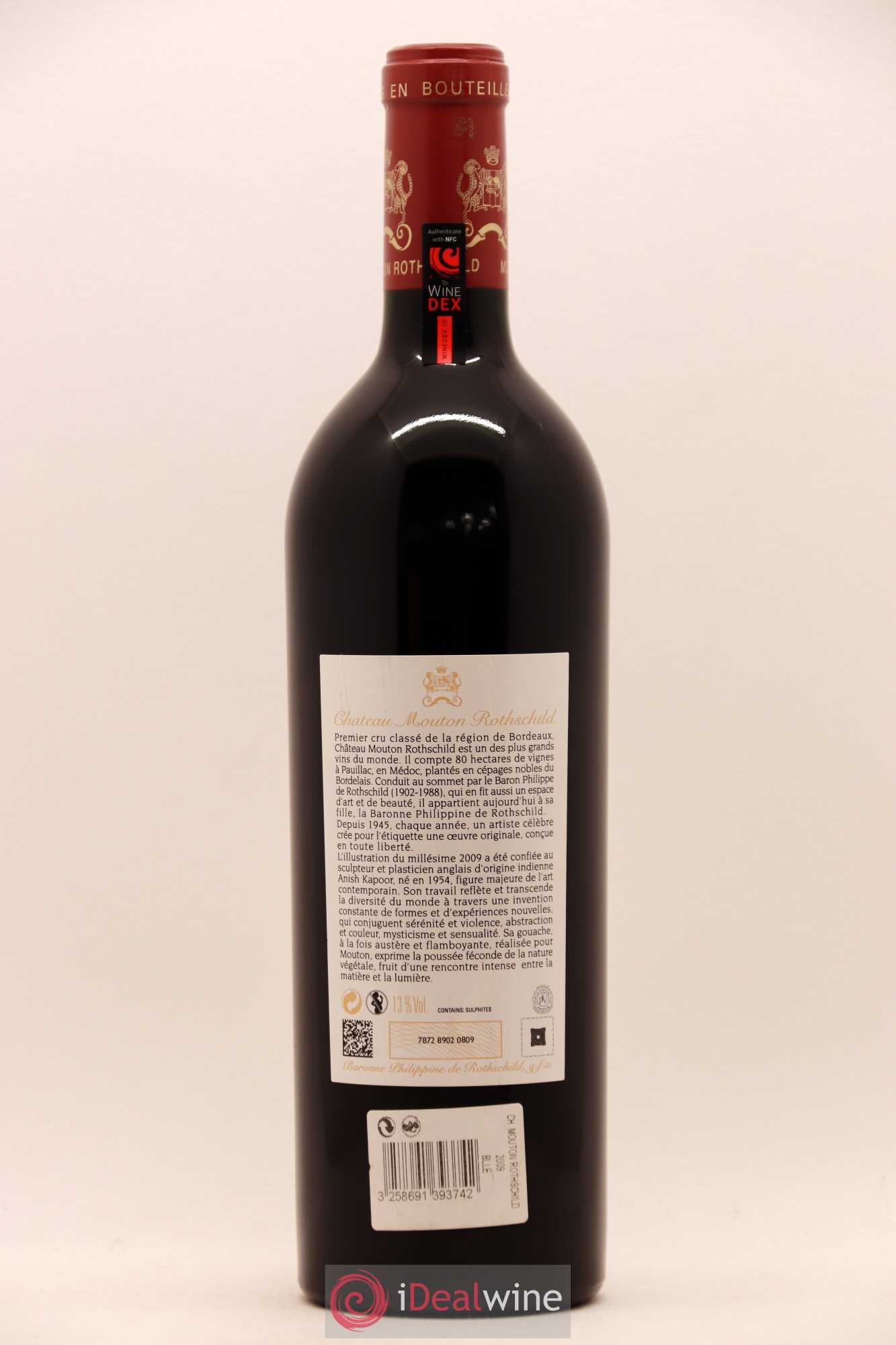 Château Mouton Rothschild 1er Grand Cru Classé 2009 - Lot de 1 bouteille - 1